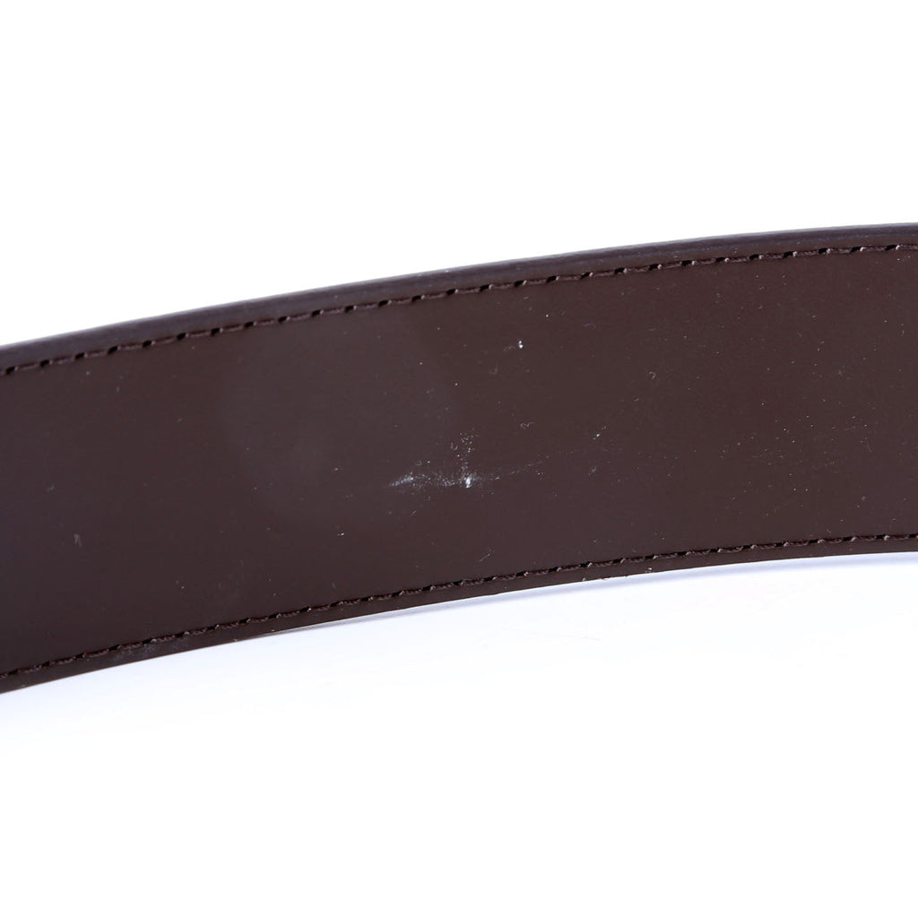 LV Initiales 40MM Reversible Leather/Monogram Belt Size 110/44