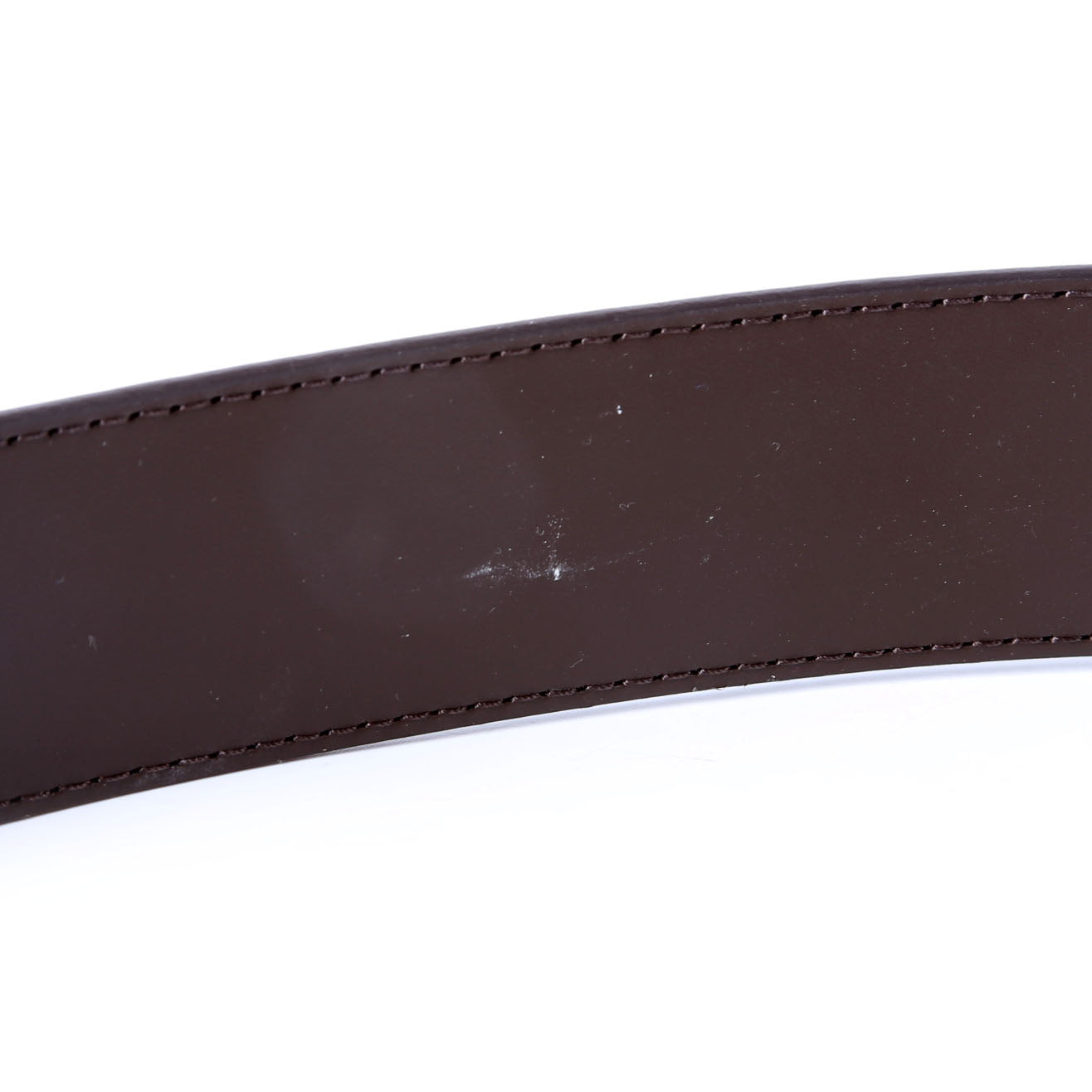LV Initiales 40MM Reversible Leather/Monogram Belt Size 110/44