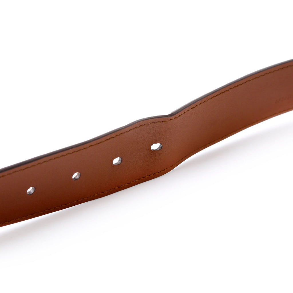 673921 Leather Interlocking G Belt Size 115/46 Brown