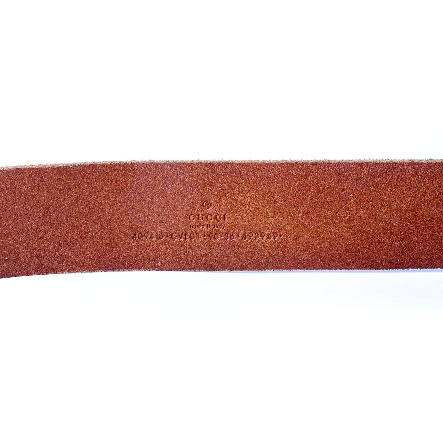 Gucci 409416 Marmont Leather Belt Size 90/36 Brown