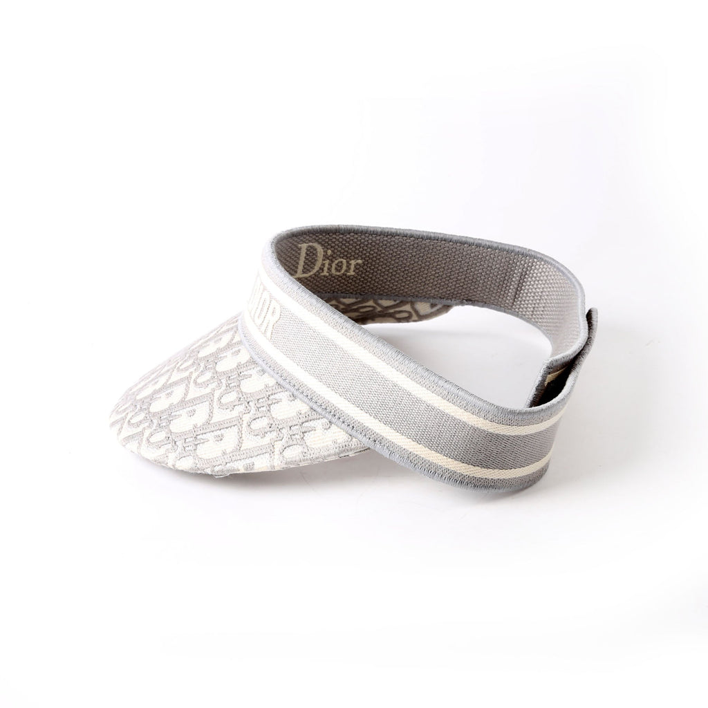 Dior D-Smash Visor Oblique Hat Grey/Beige