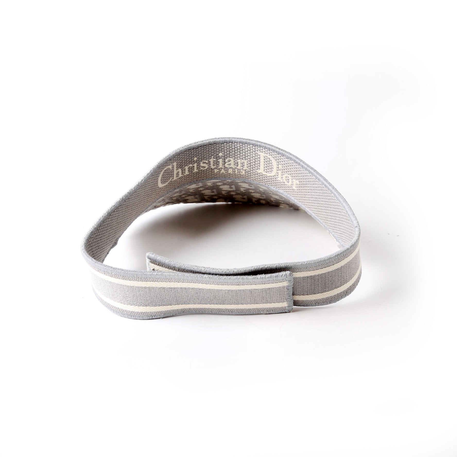 Dior D-Smash Visor Oblique Hat Grey/Beige