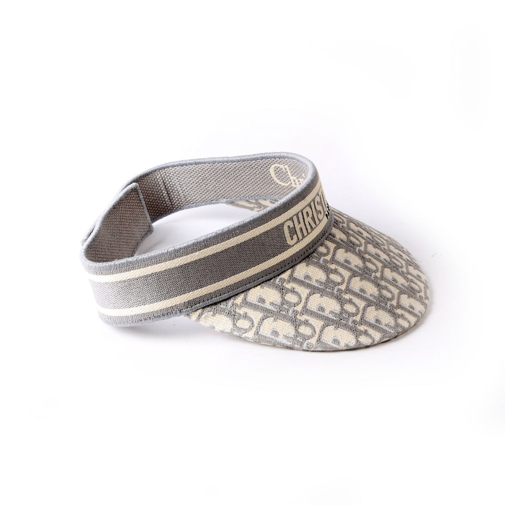 Dior D-Smash Visor Oblique Hat Grey/Beige
