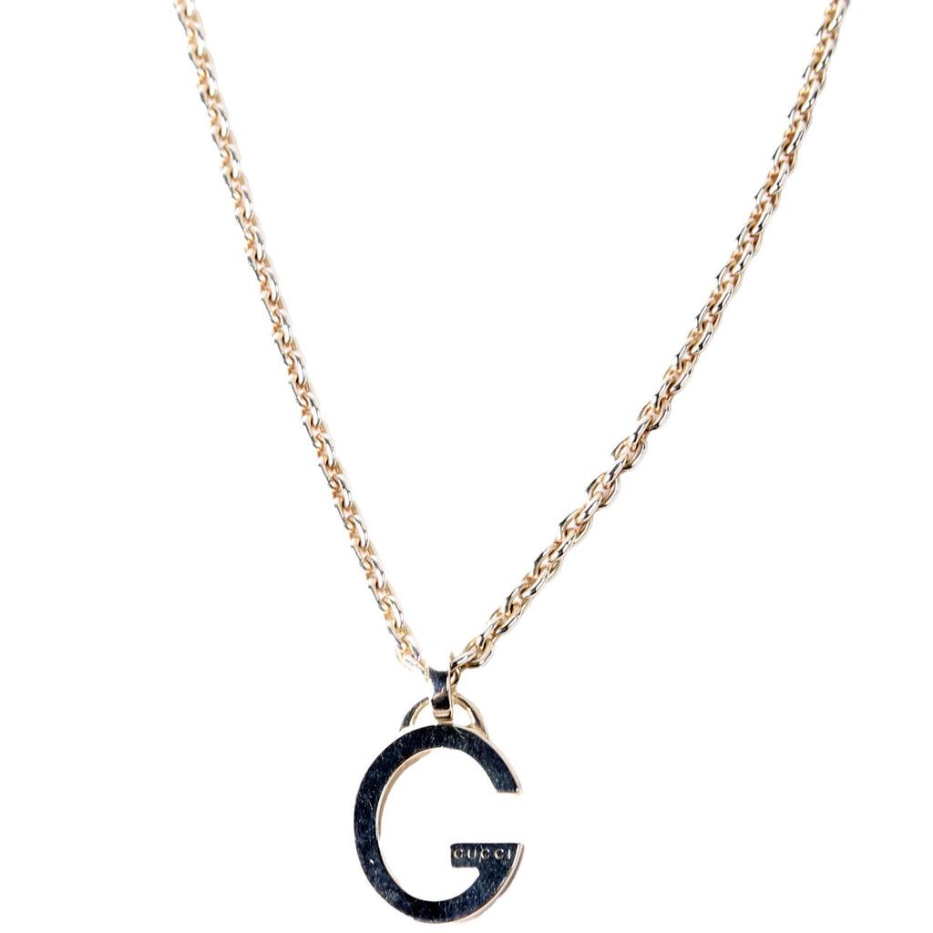 Gucci G Pendant Chain Necklace 925