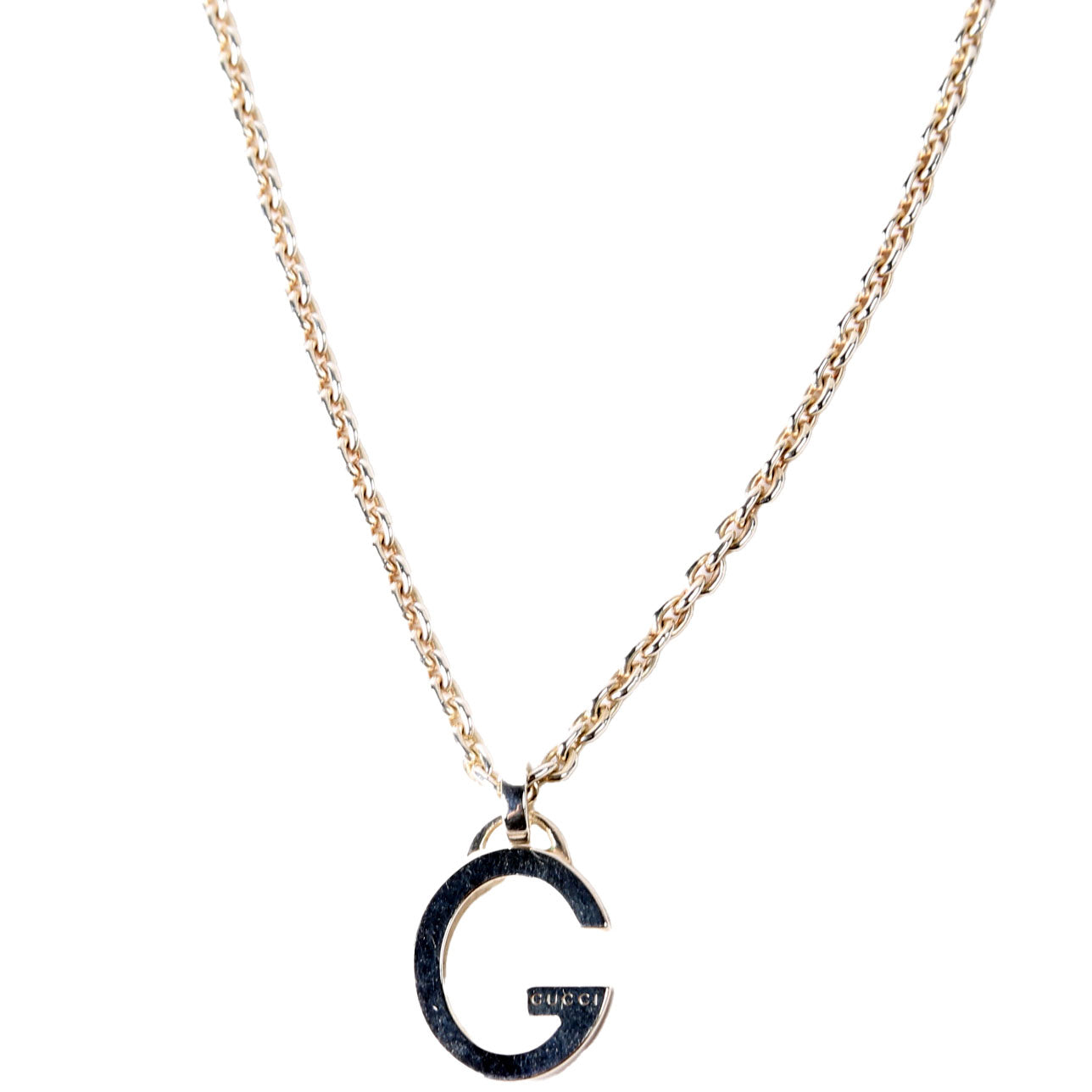 Gucci G Pendant Chain Necklace 925