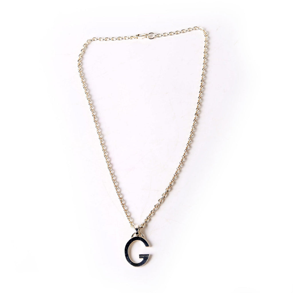 Gucci G Pendant Chain Necklace 925