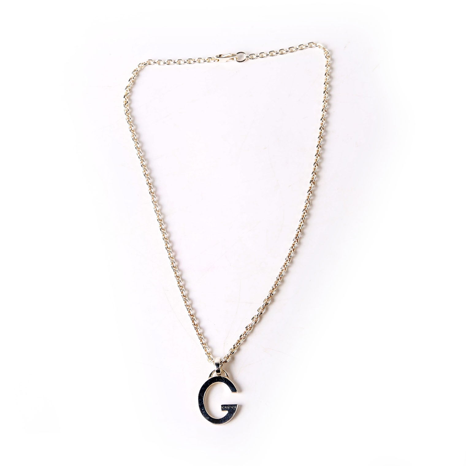Gucci G Pendant Chain Necklace 925