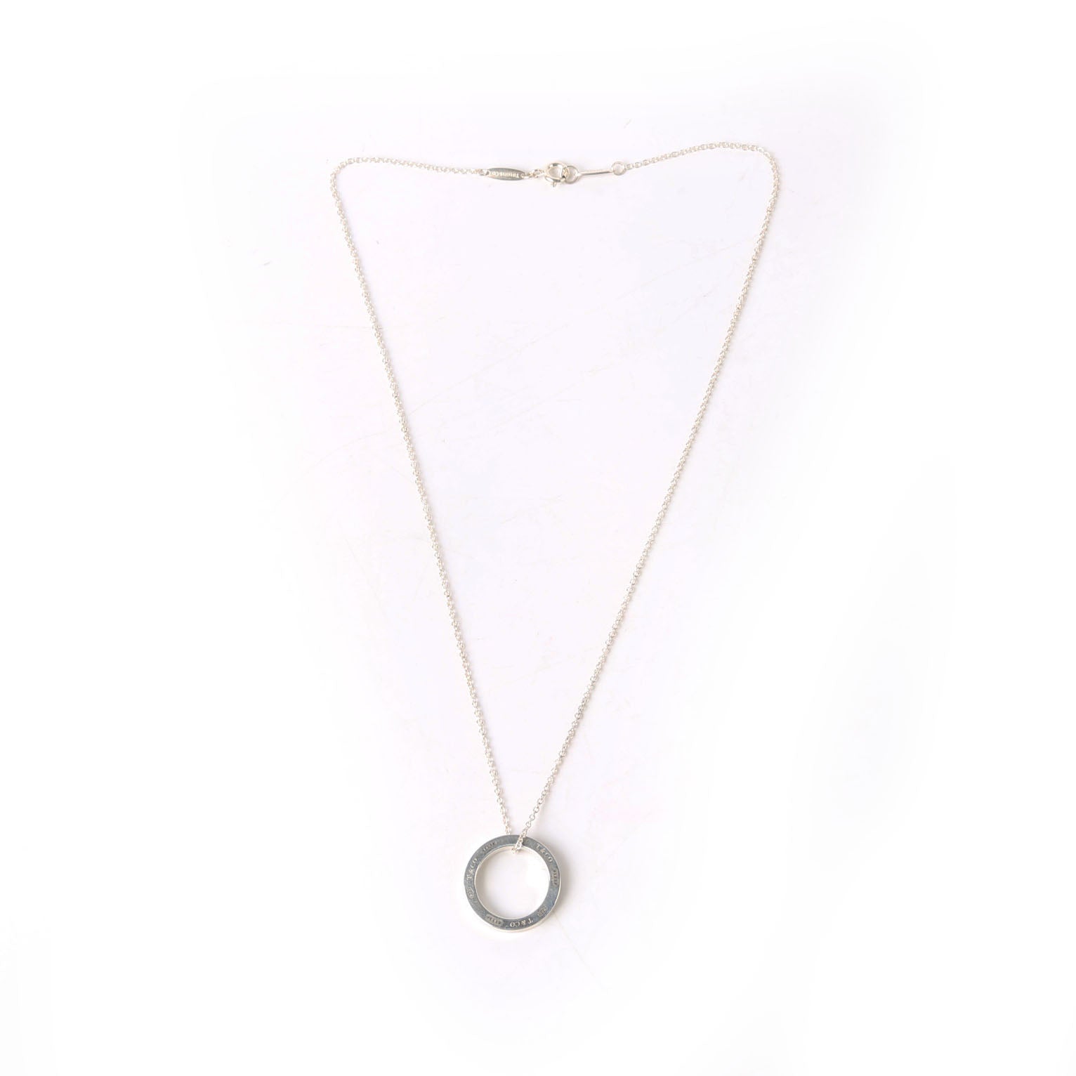 1937 Circle Pendant Necklace 925