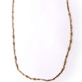 CC Logo Strass Long Necklace Gold