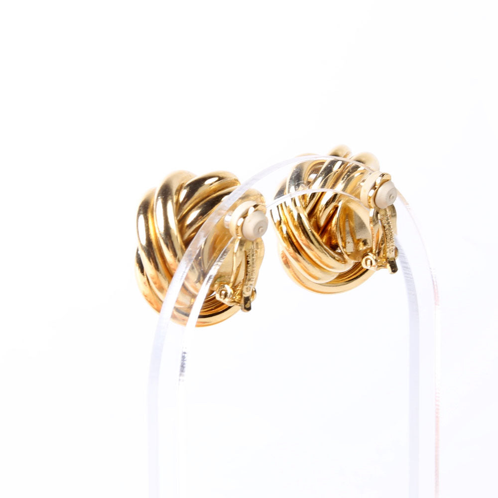 Love Knot Clip-On Earrings Gold