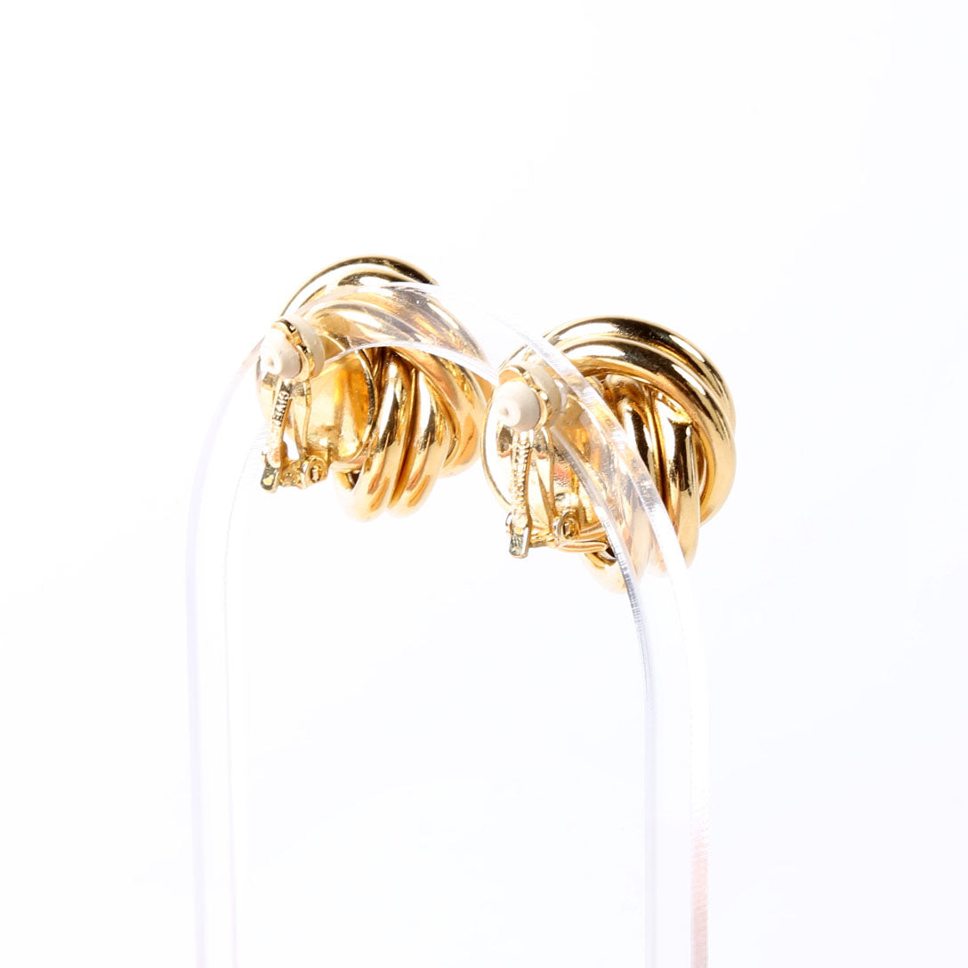 Love Knot Clip-On Earrings Gold