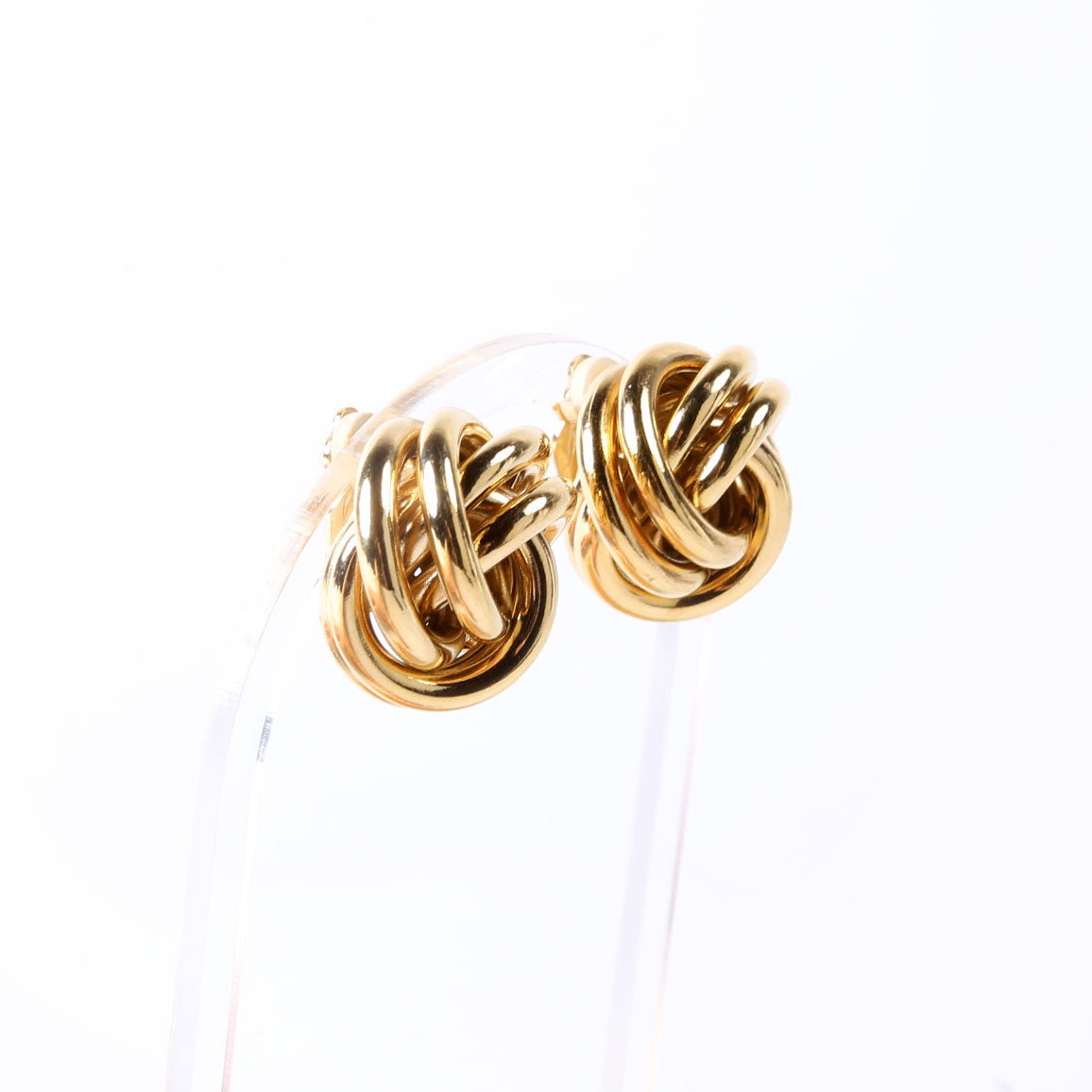 Love Knot Clip-On Earrings Gold