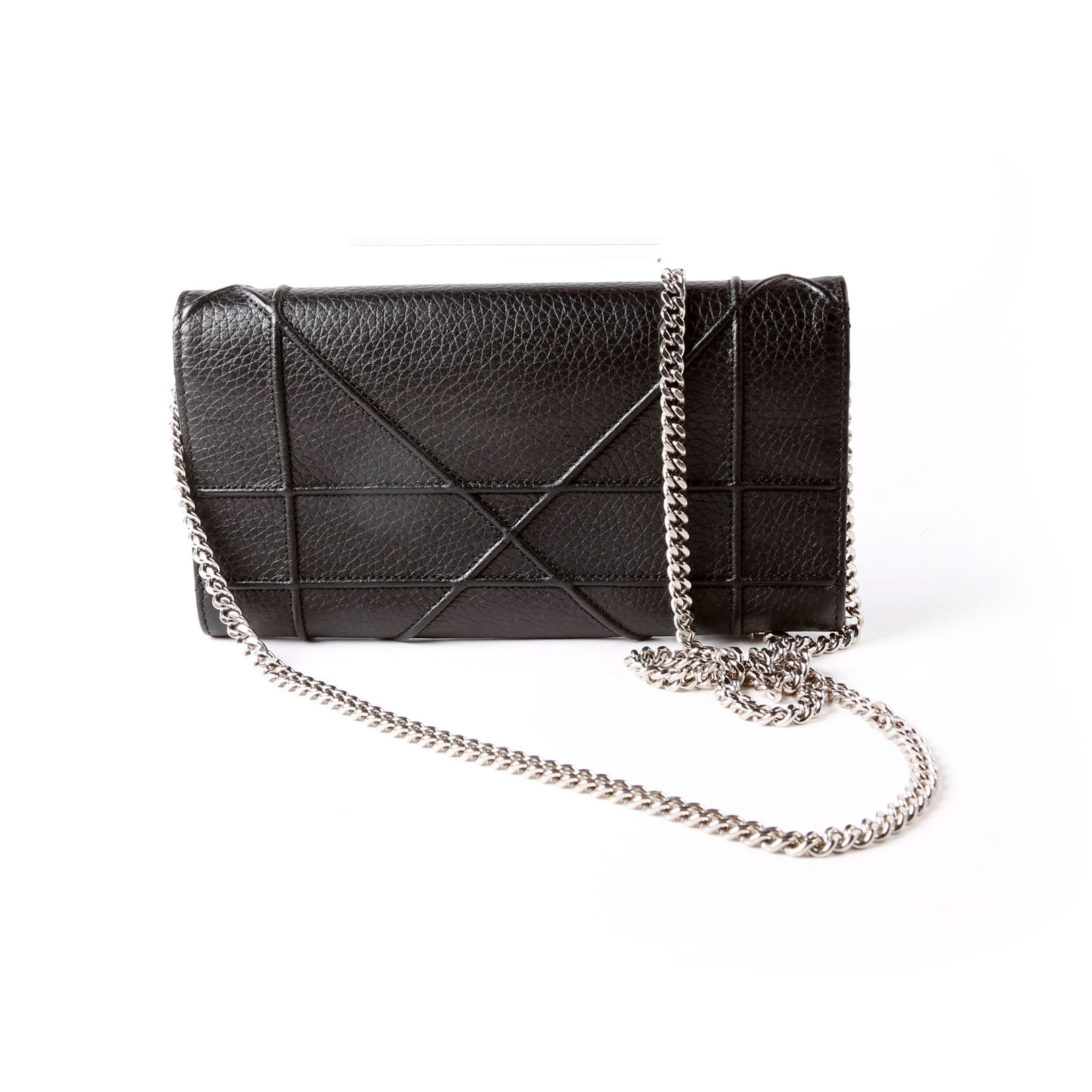 Dior Diorama Wallet On A Chain Grain Calfskin