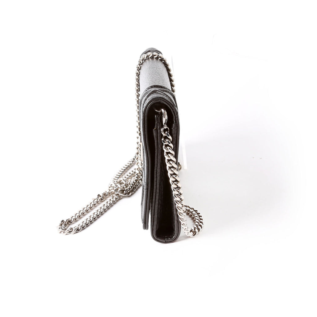 Dior Diorama Wallet On A Chain Grain Calfskin