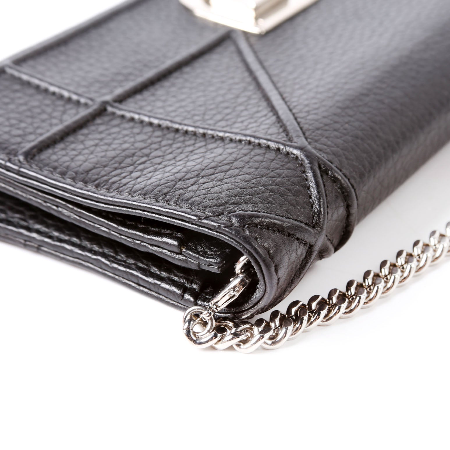 Dior Diorama Wallet On A Chain Grain Calfskin