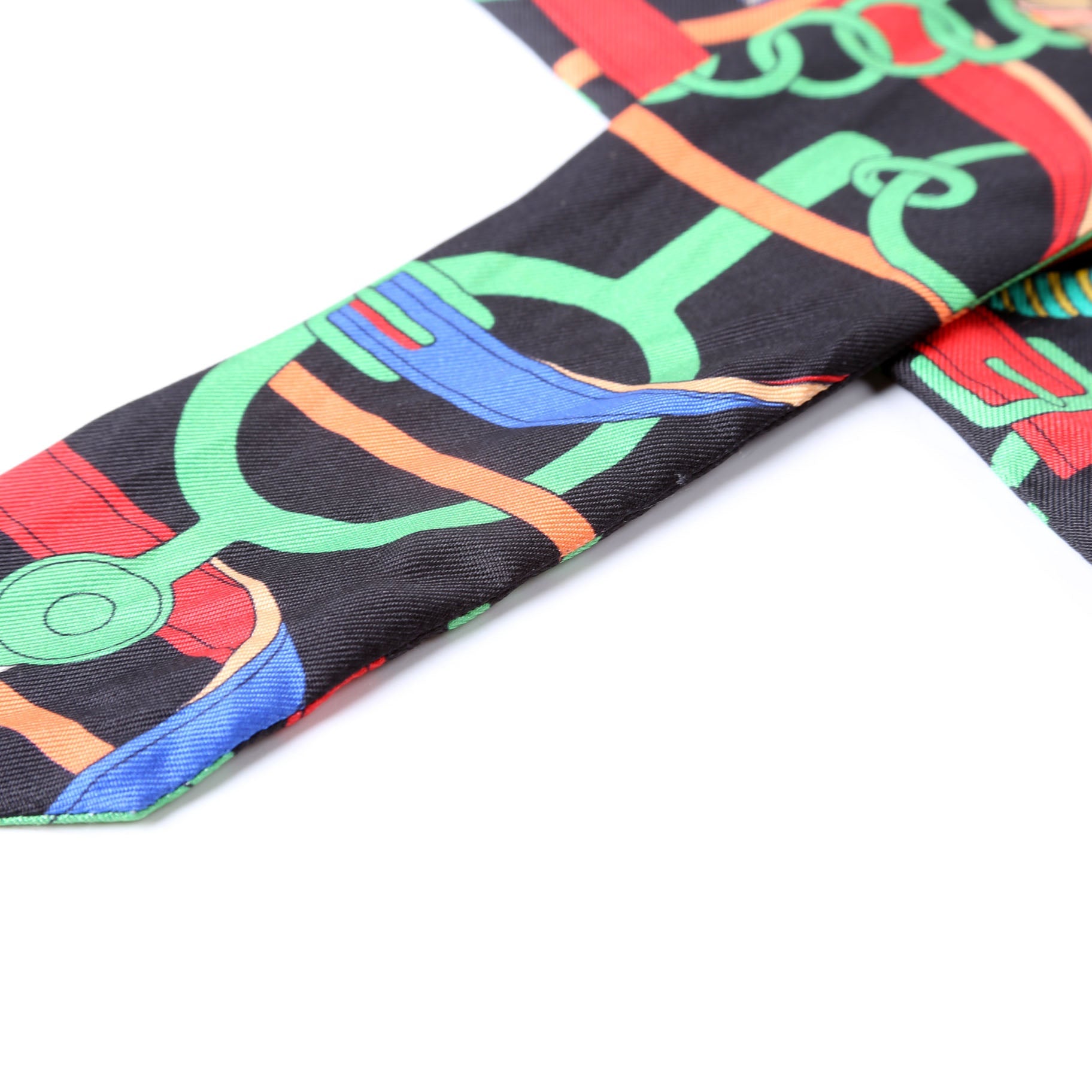 Hermes Panolie Equestre Twilly Silk Scarf