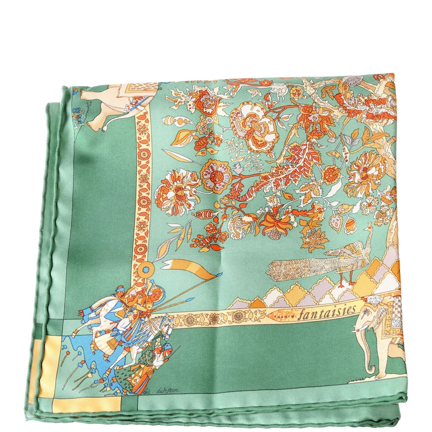 Hermes Fantaisies Indiennes Silk 40CM Scarf