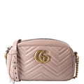 Gucci 447632 Marmont Small Leather Camera Taupe