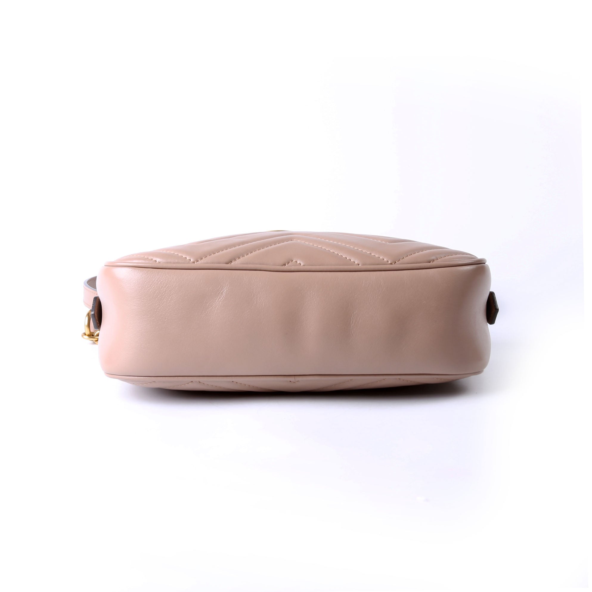 Gucci 447632 Marmont Small Leather Camera Taupe