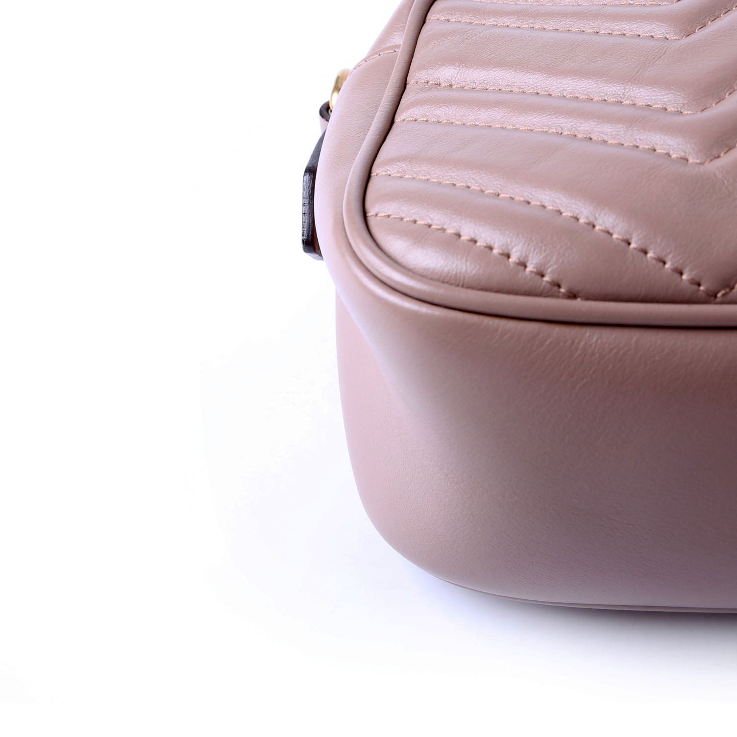 Gucci 447632 Marmont Small Leather Camera Taupe