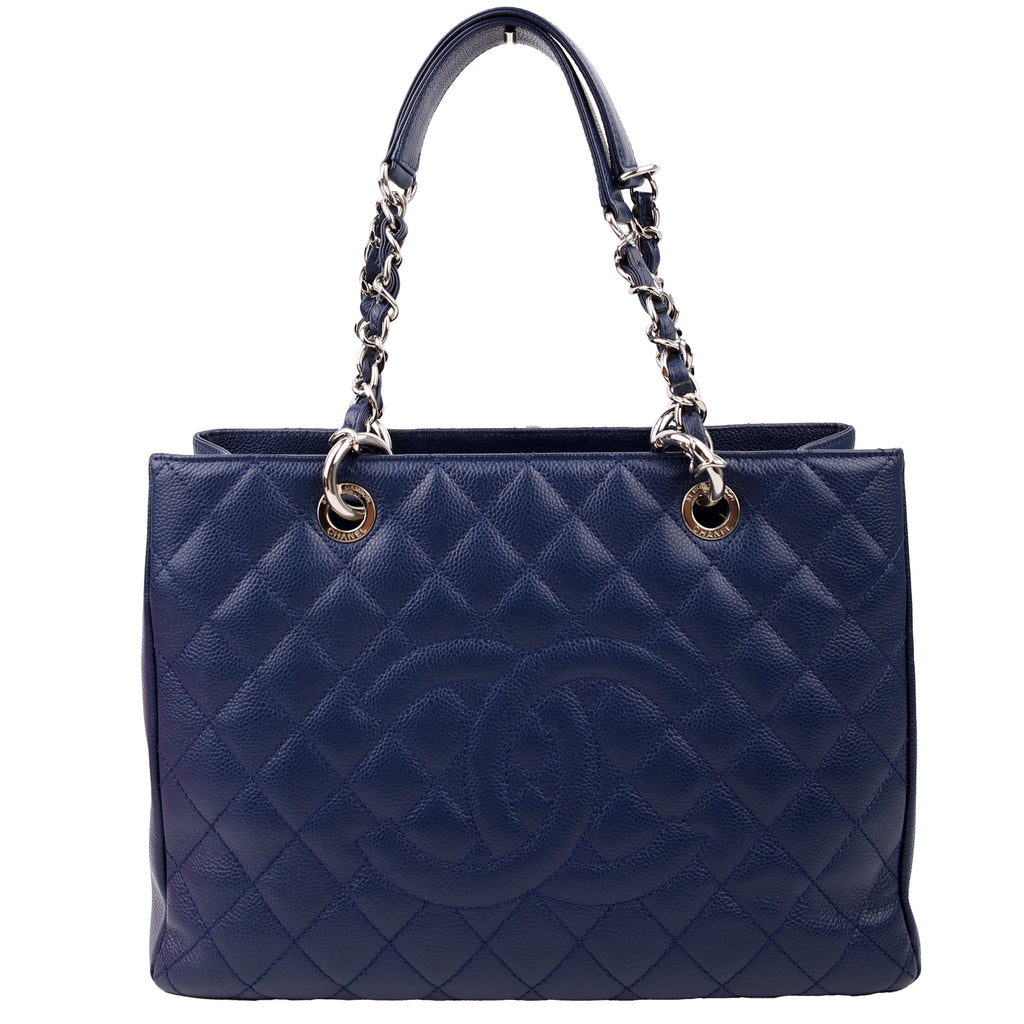 Grand Shopping Tote Caviar Blue