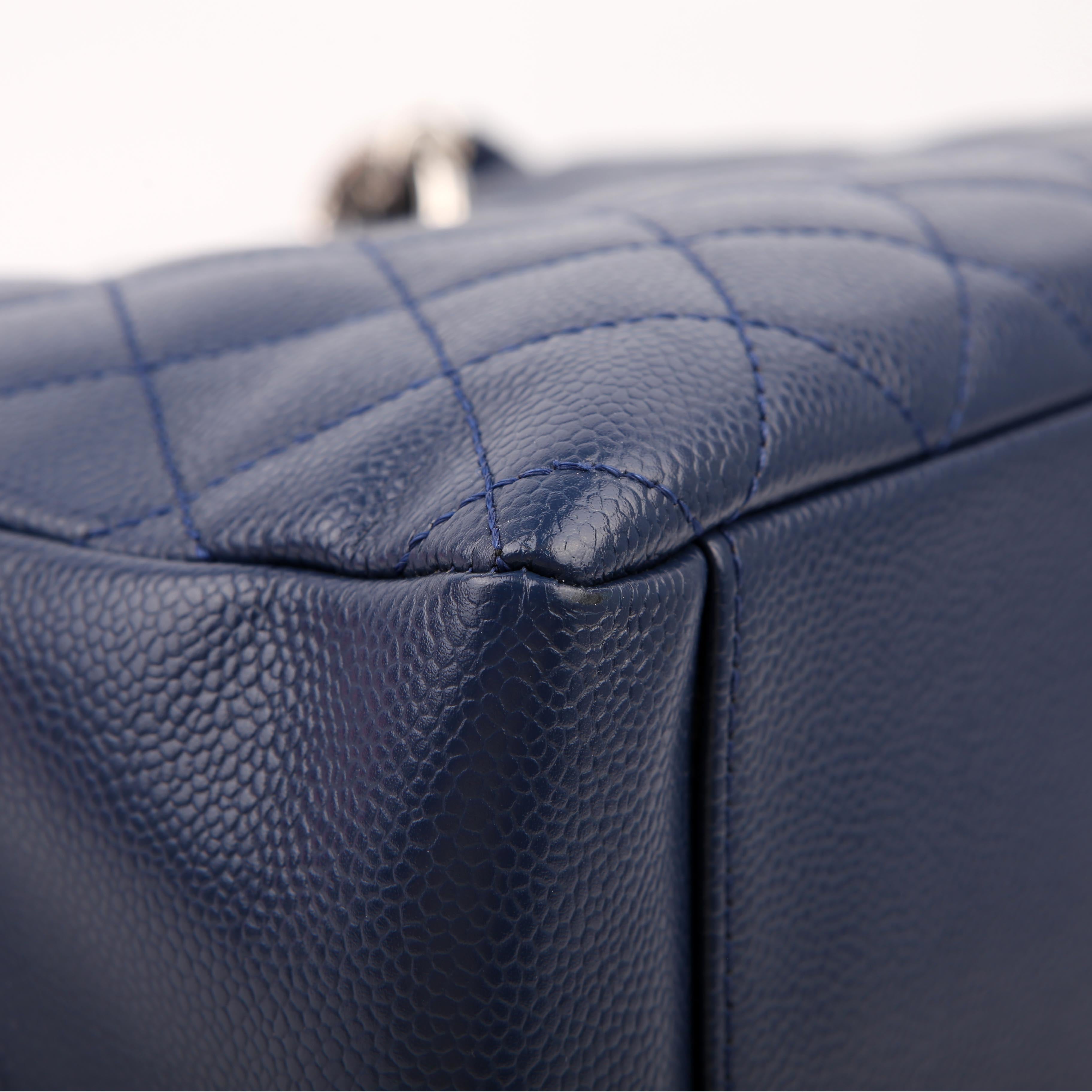 Grand Shopping Tote Caviar Blue