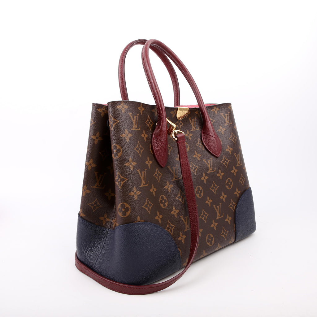 Flandrin Monogram/Leather Berry/Navy