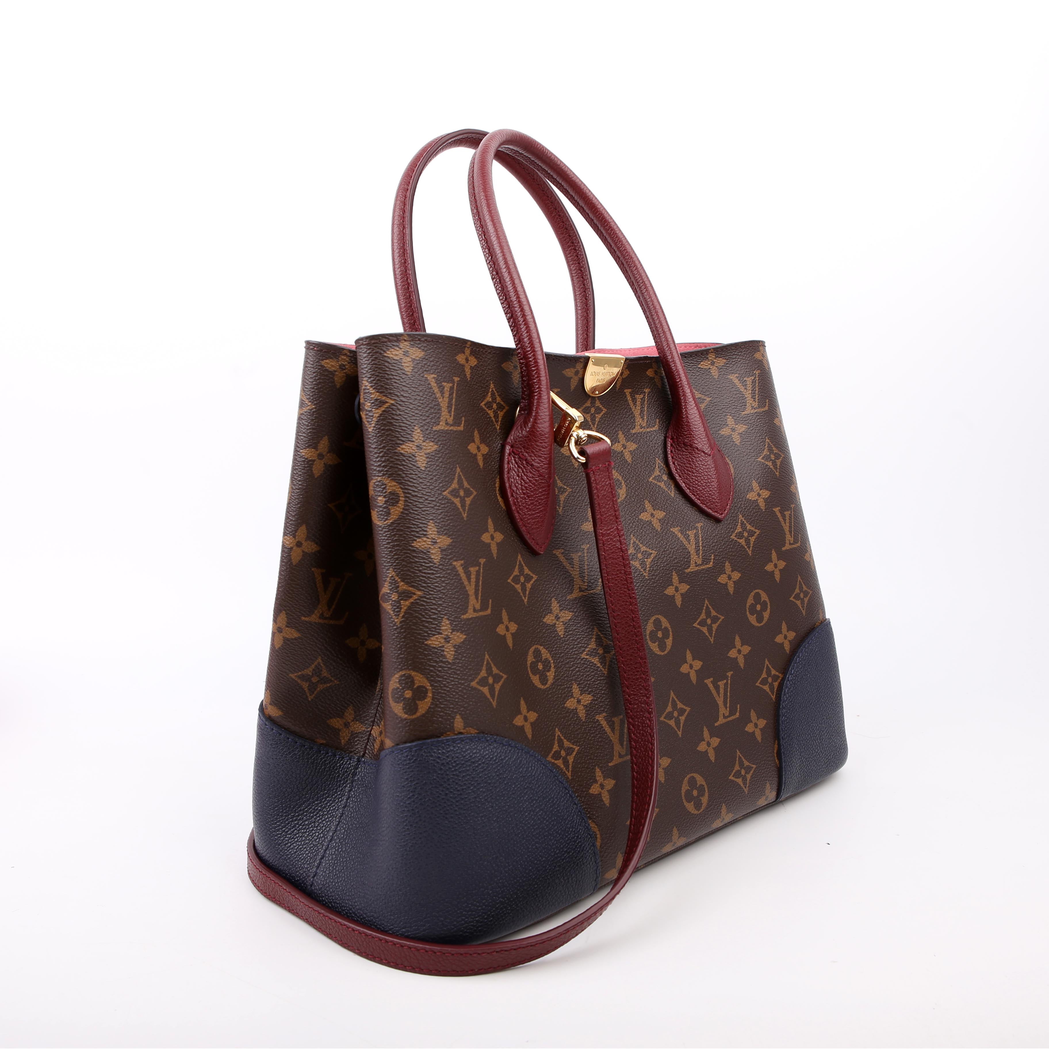 Flandrin Monogram/Leather Berry/Navy
