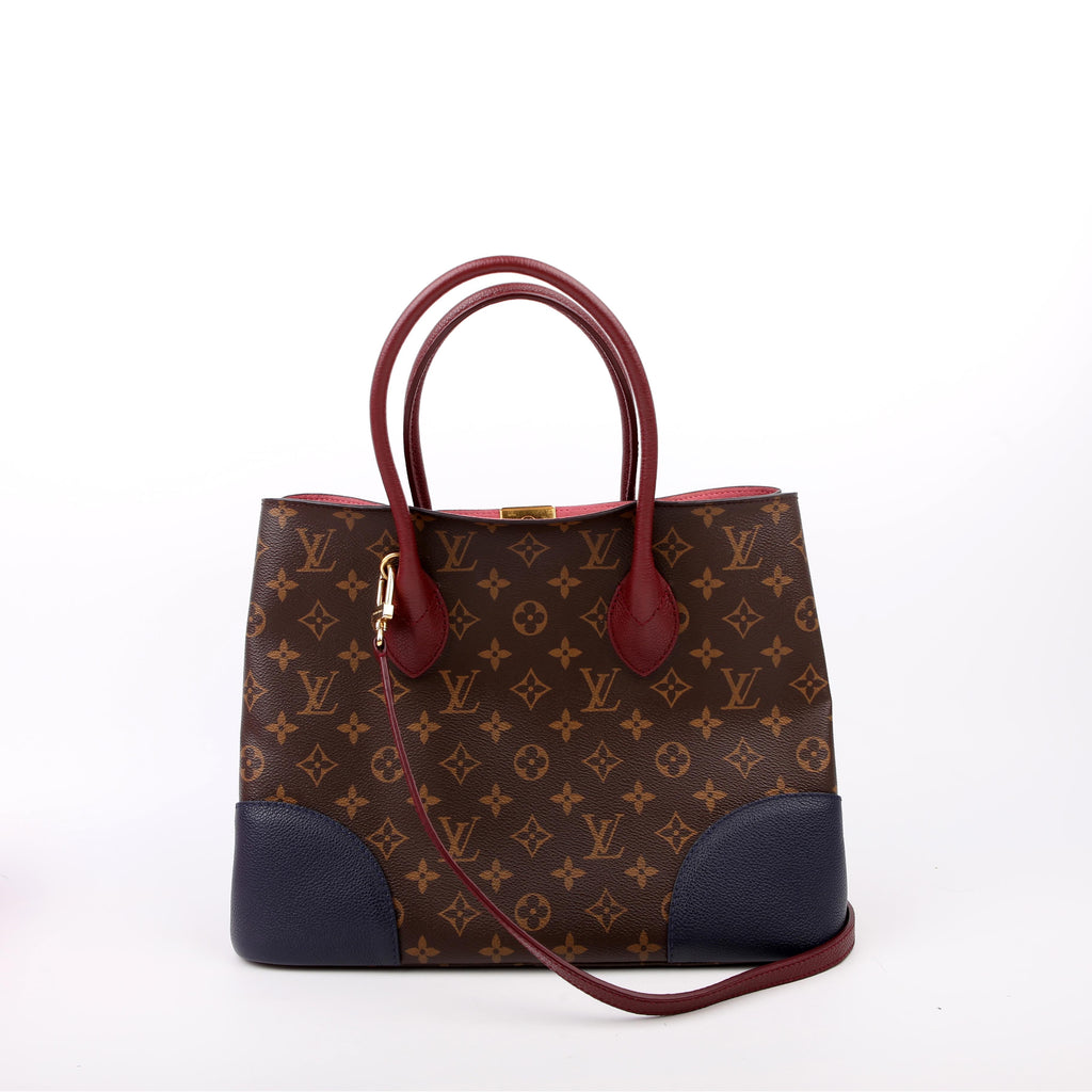 Flandrin Monogram/Leather Berry/Navy