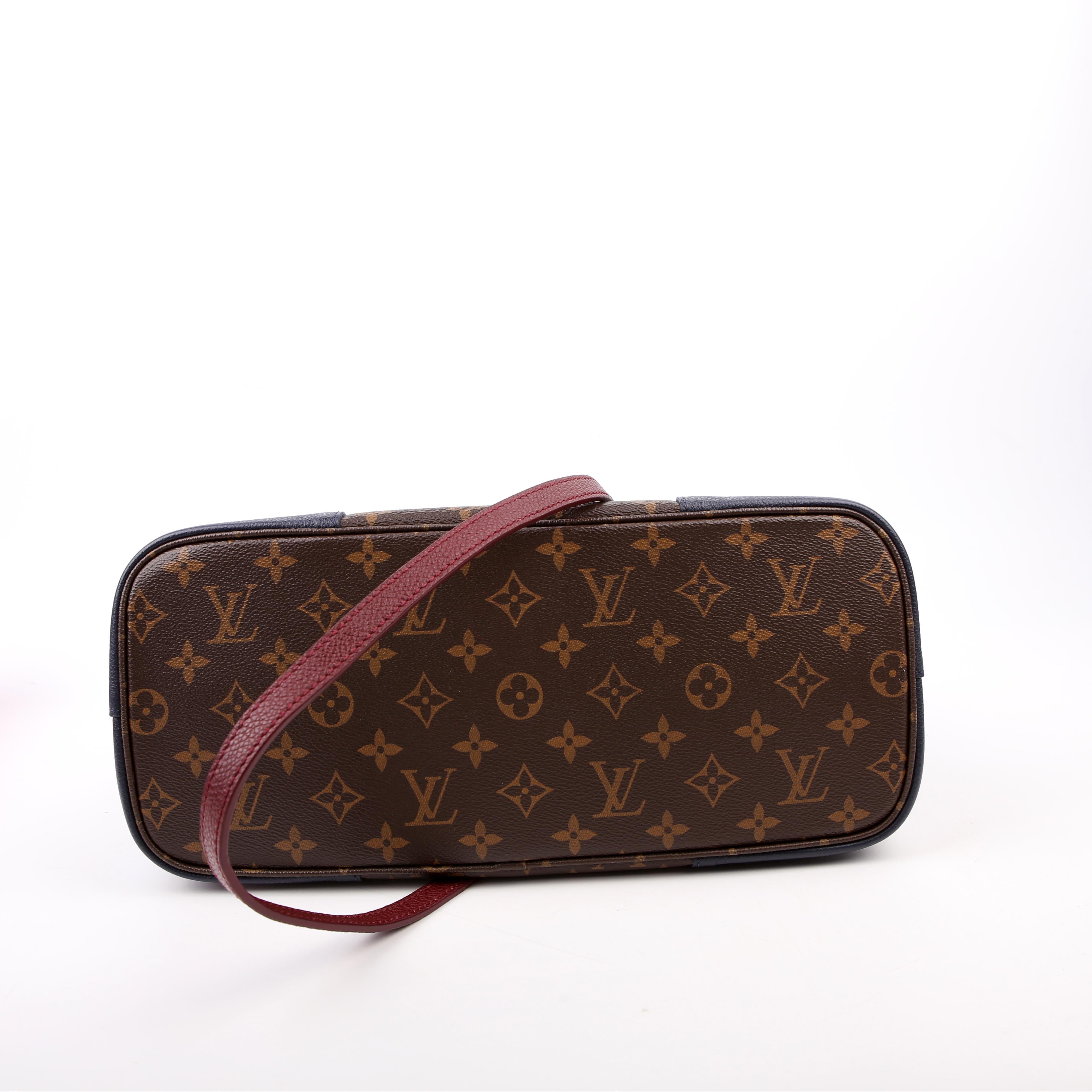 Flandrin Monogram/Leather Berry/Navy