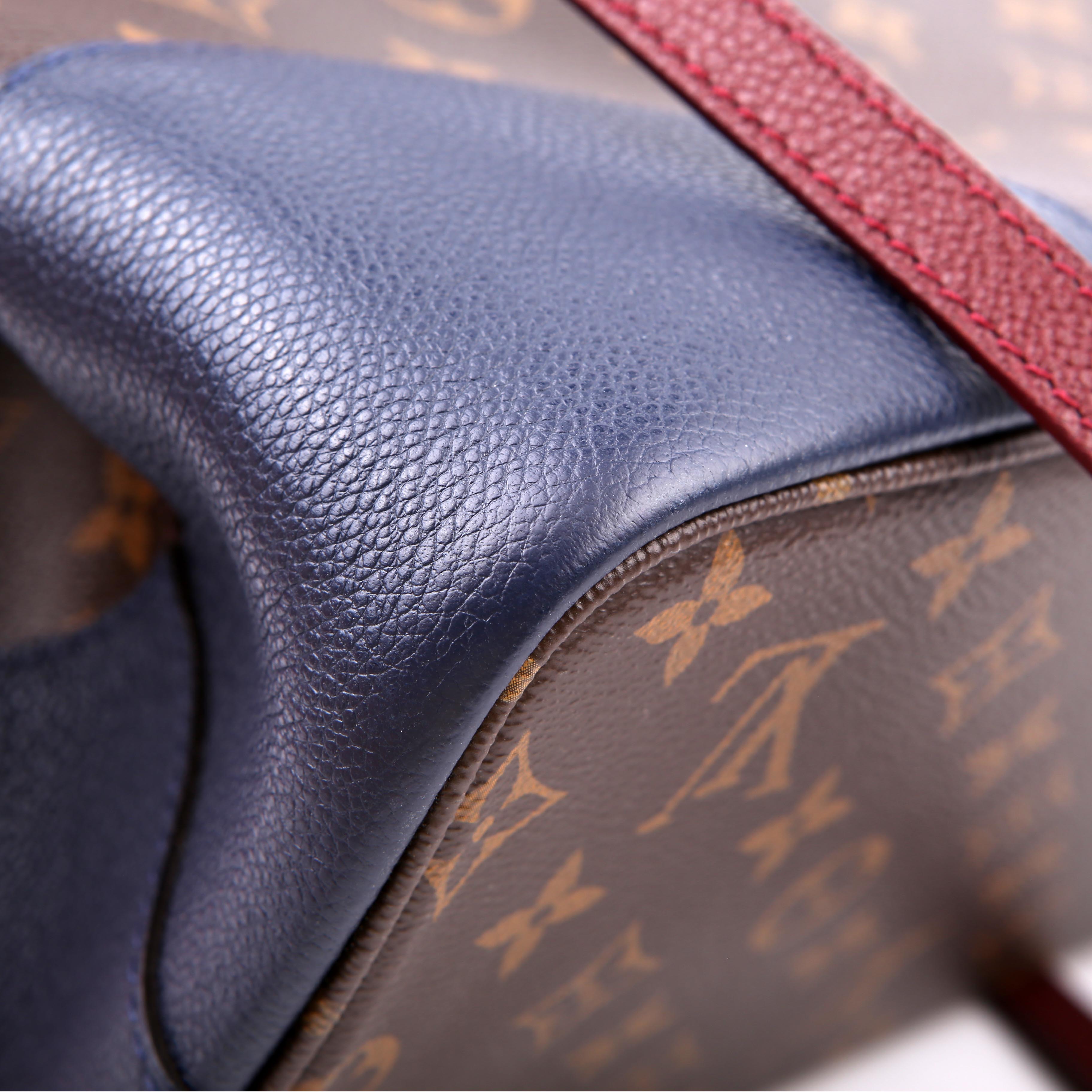 Flandrin Monogram/Leather Berry/Navy