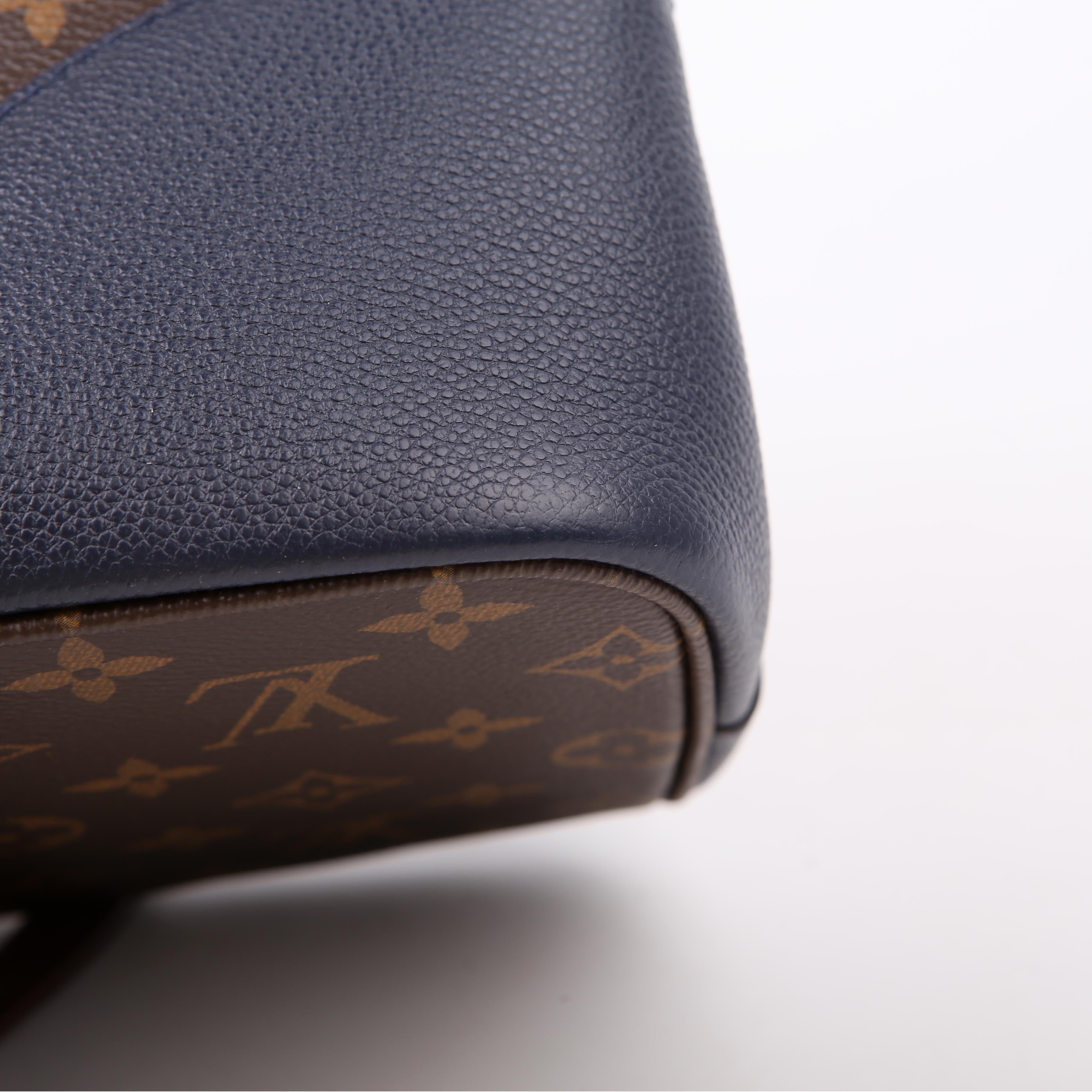 Flandrin Monogram/Leather Berry/Navy