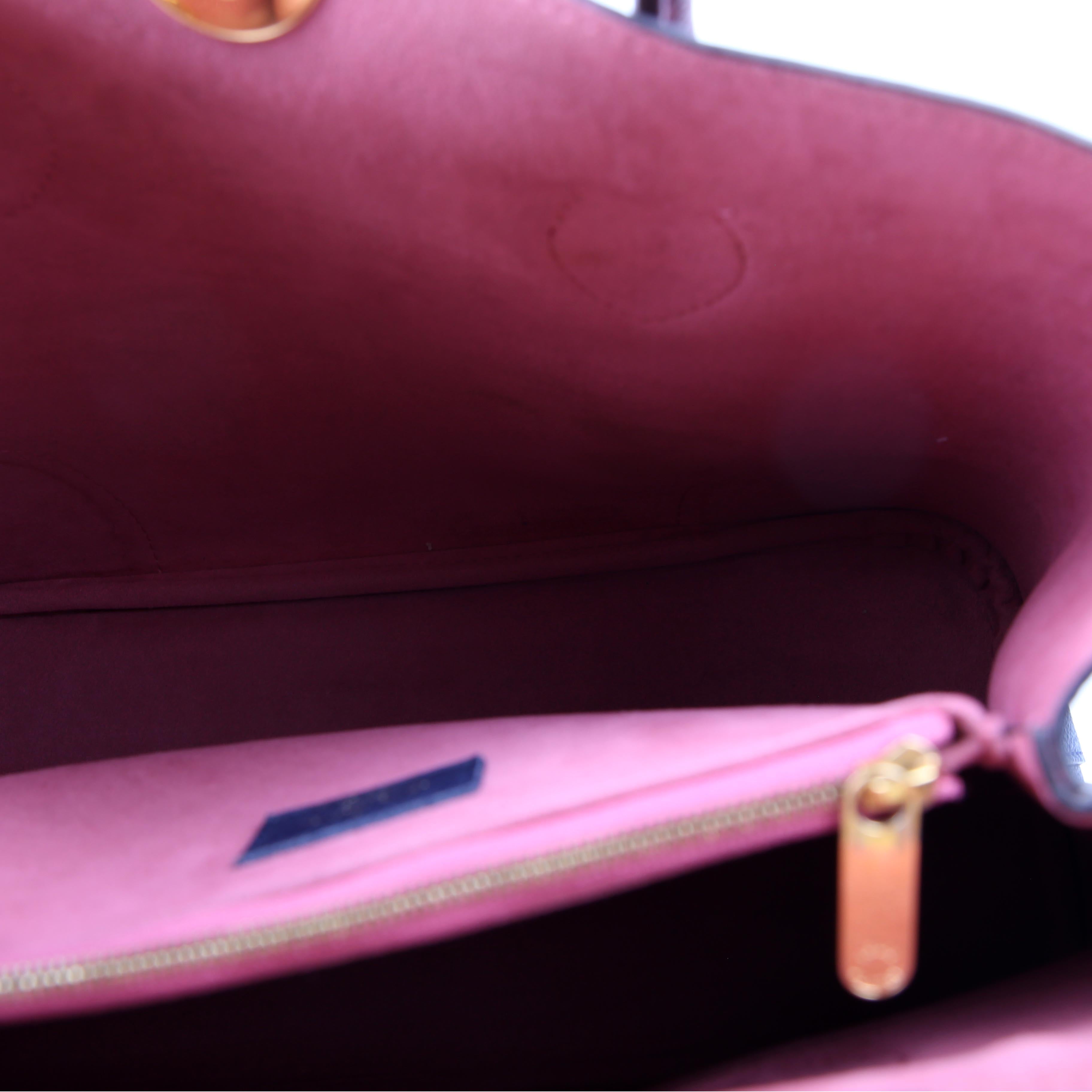 Flandrin Monogram/Leather Berry/Navy
