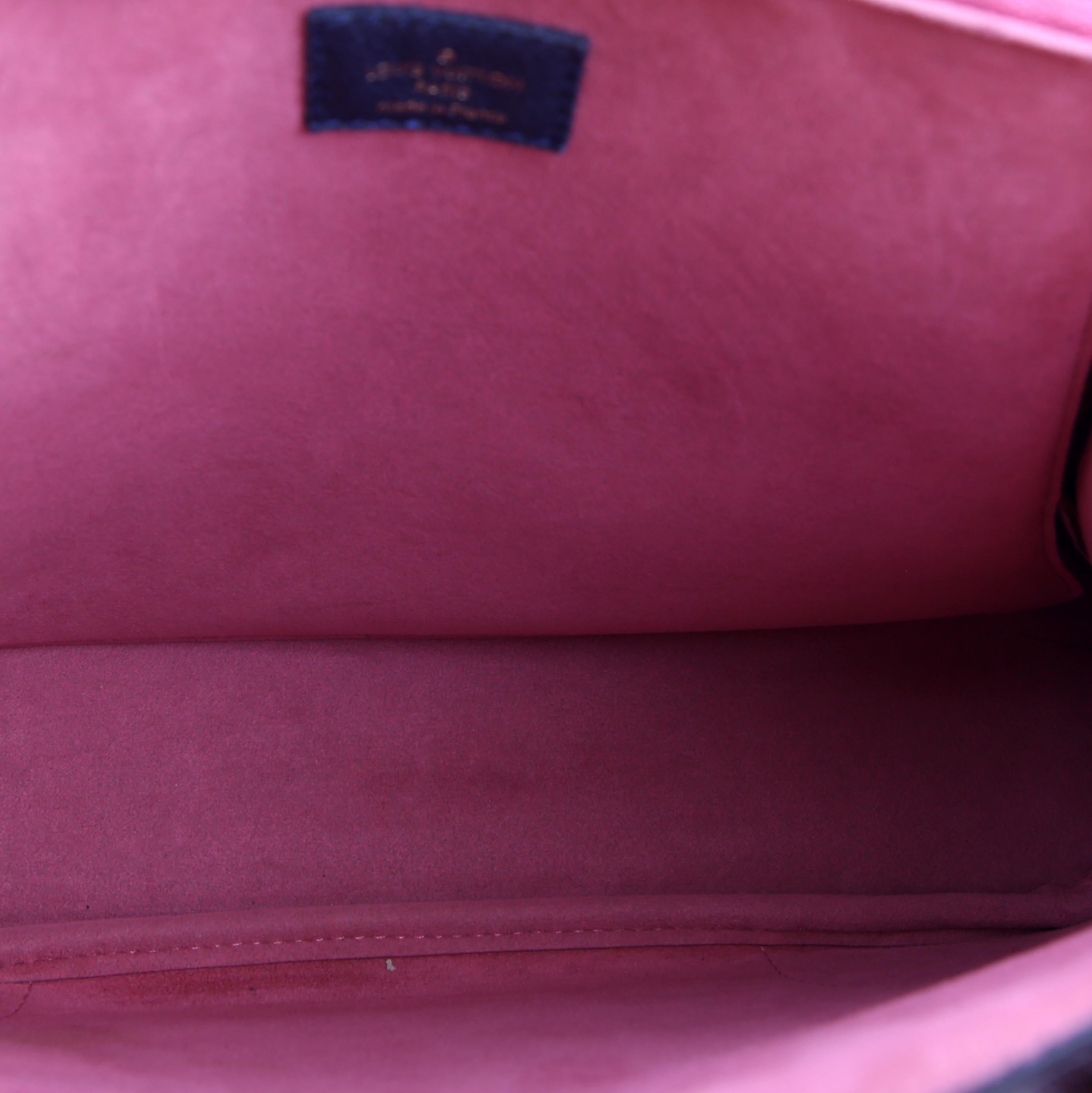 Flandrin Monogram/Leather Berry/Navy
