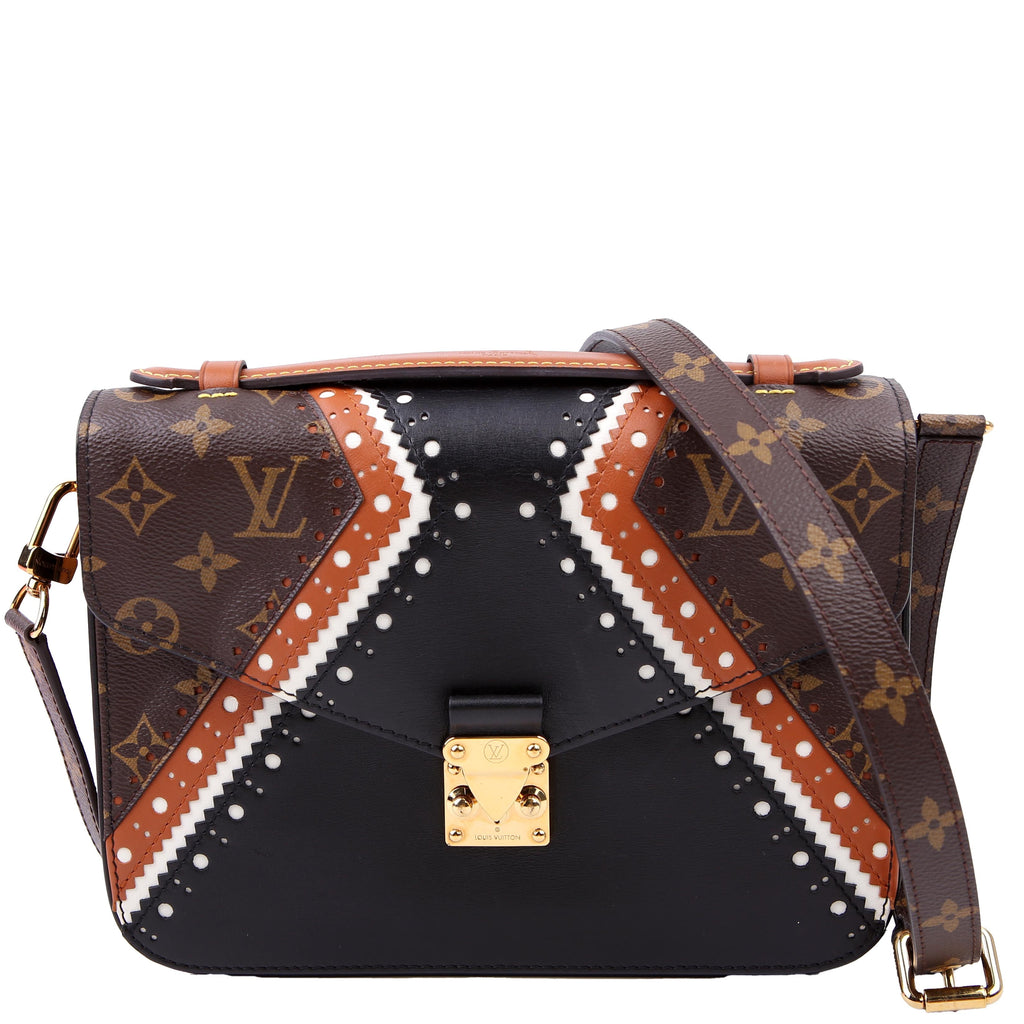 Pochette Metis Monogram Brogue Black/Brown