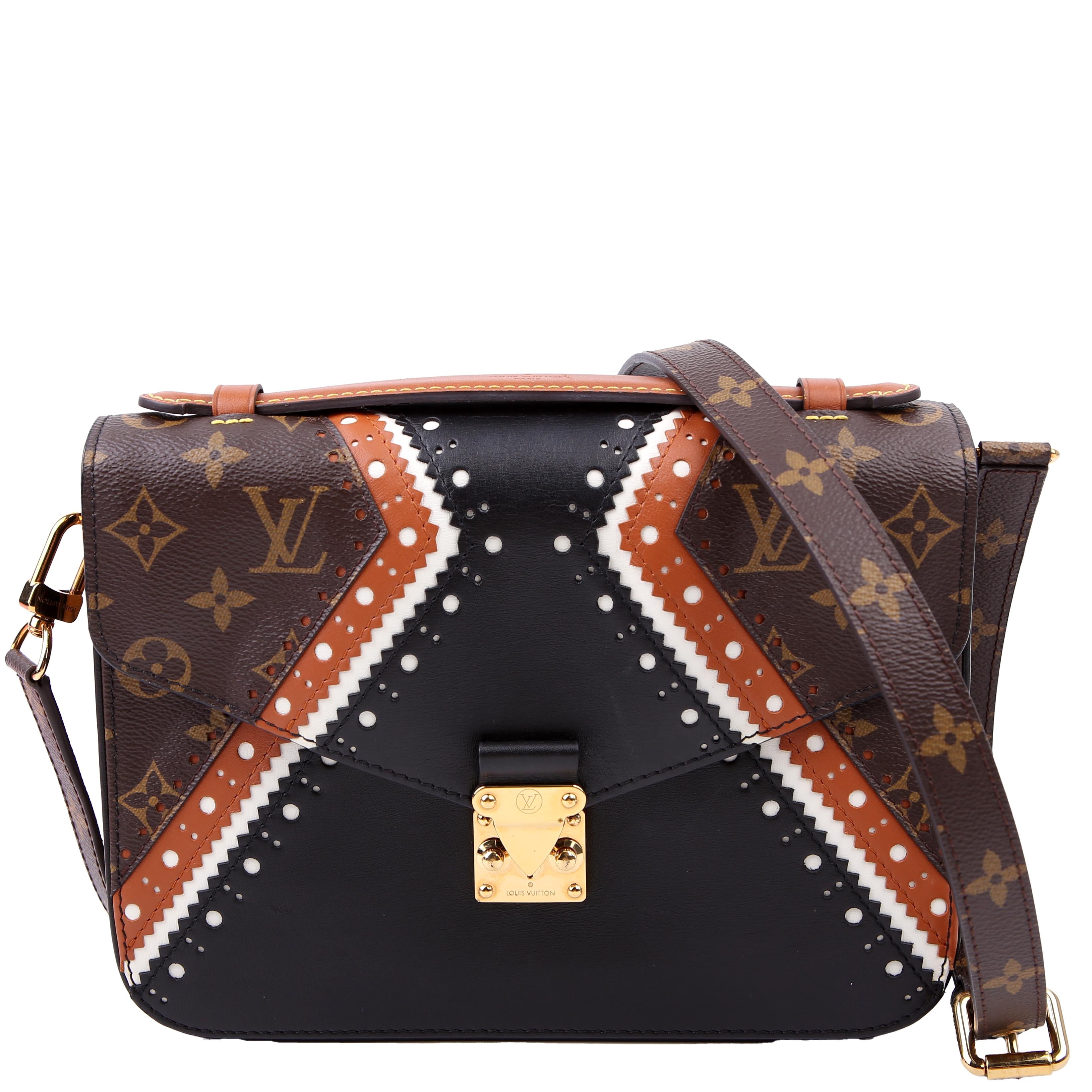 Pochette Metis Monogram Brogue Black/Brown