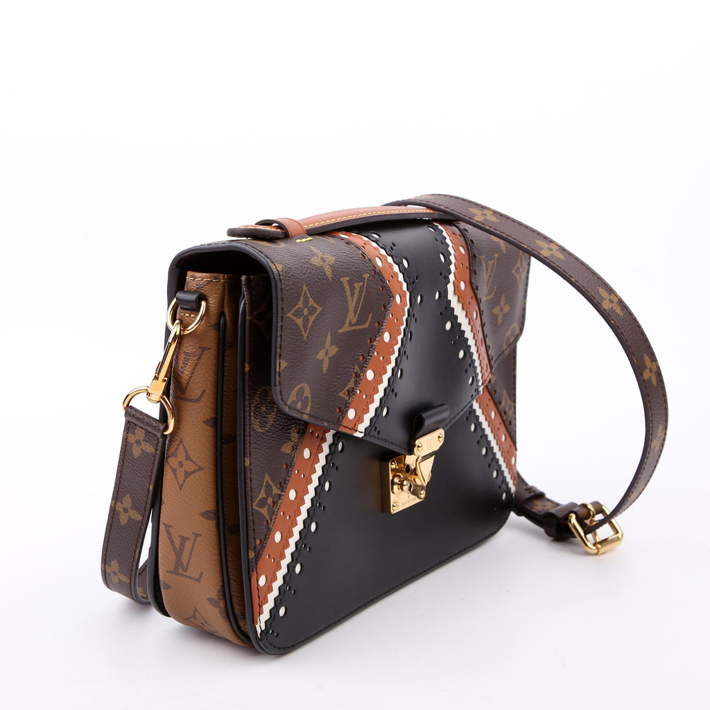 Pochette Metis Monogram Brogue Black/Brown