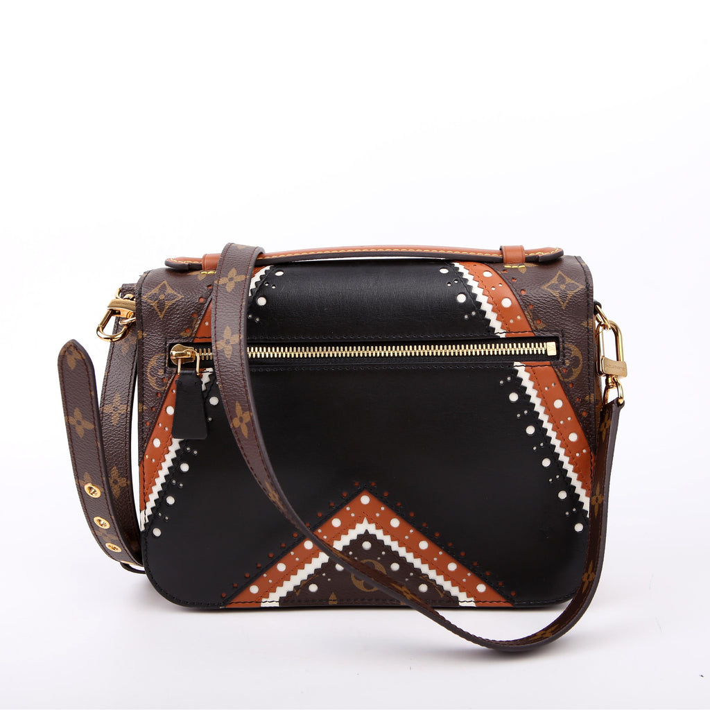 Pochette Metis Monogram Brogue Black/Brown