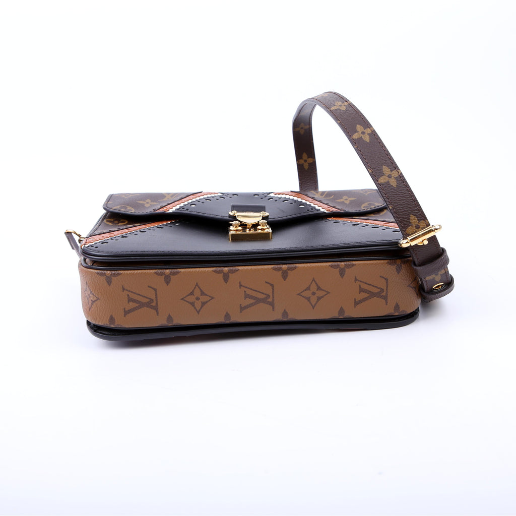 Pochette Metis Monogram Brogue Black/Brown