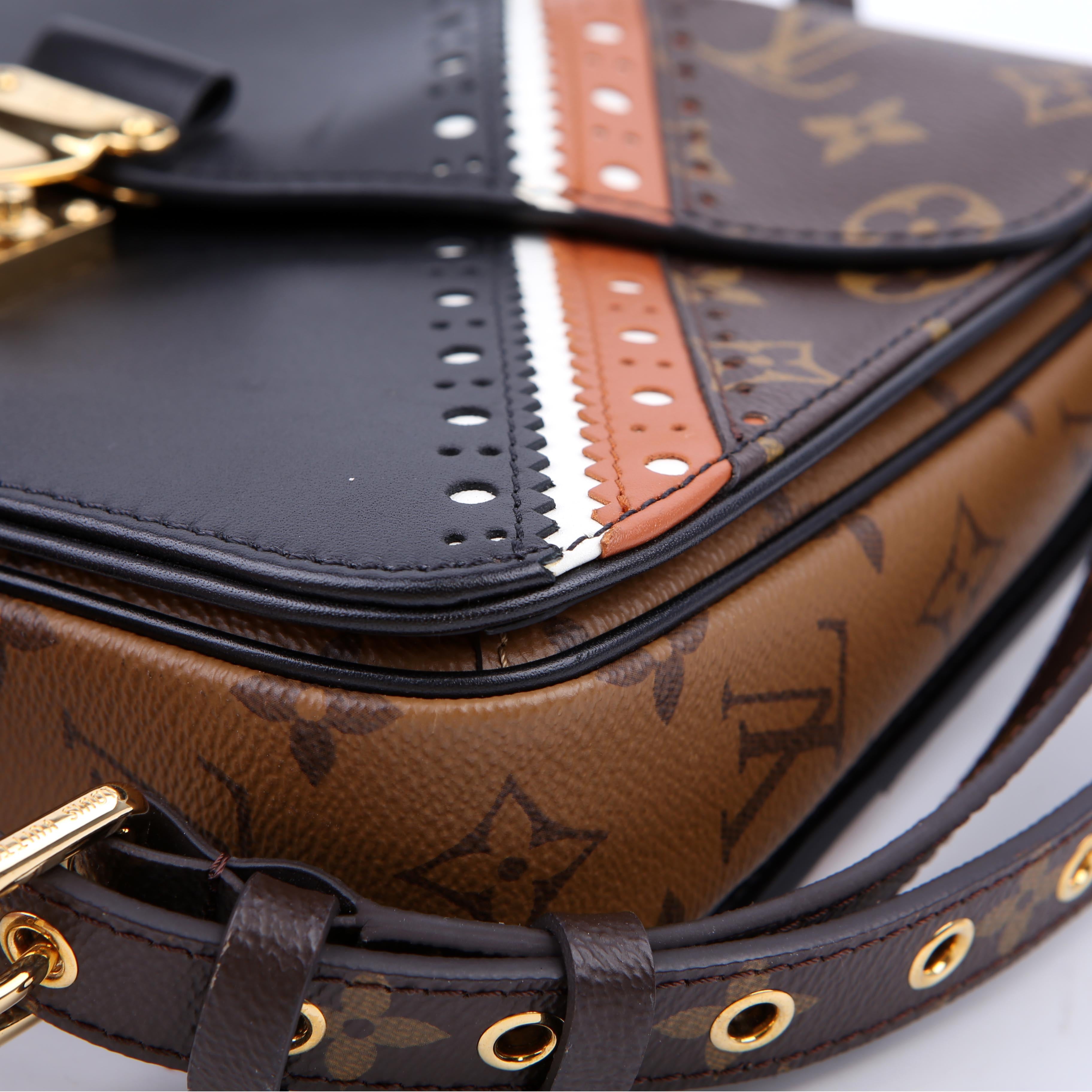Pochette Metis Monogram Brogue Black/Brown