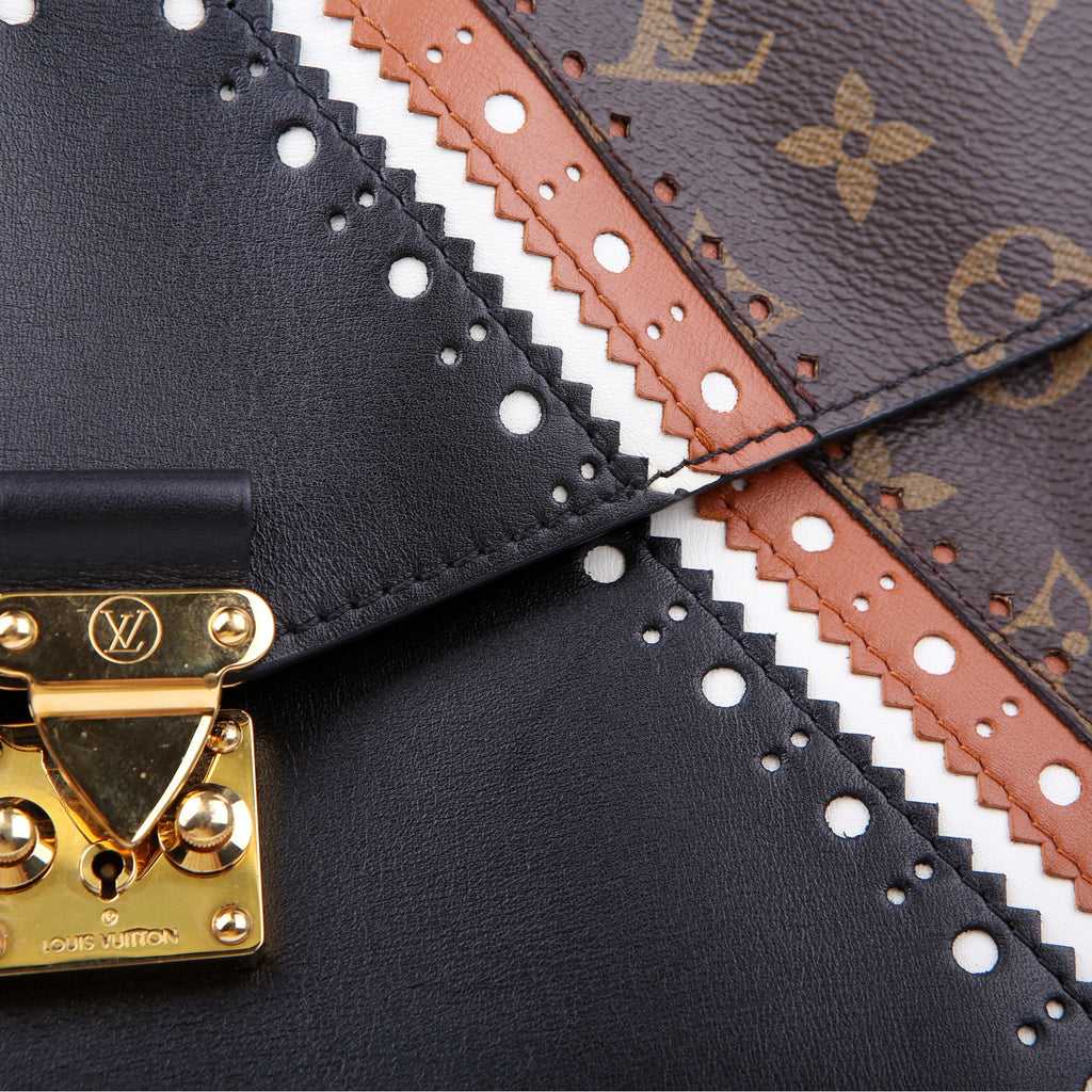 Pochette Metis Monogram Brogue Black/Brown