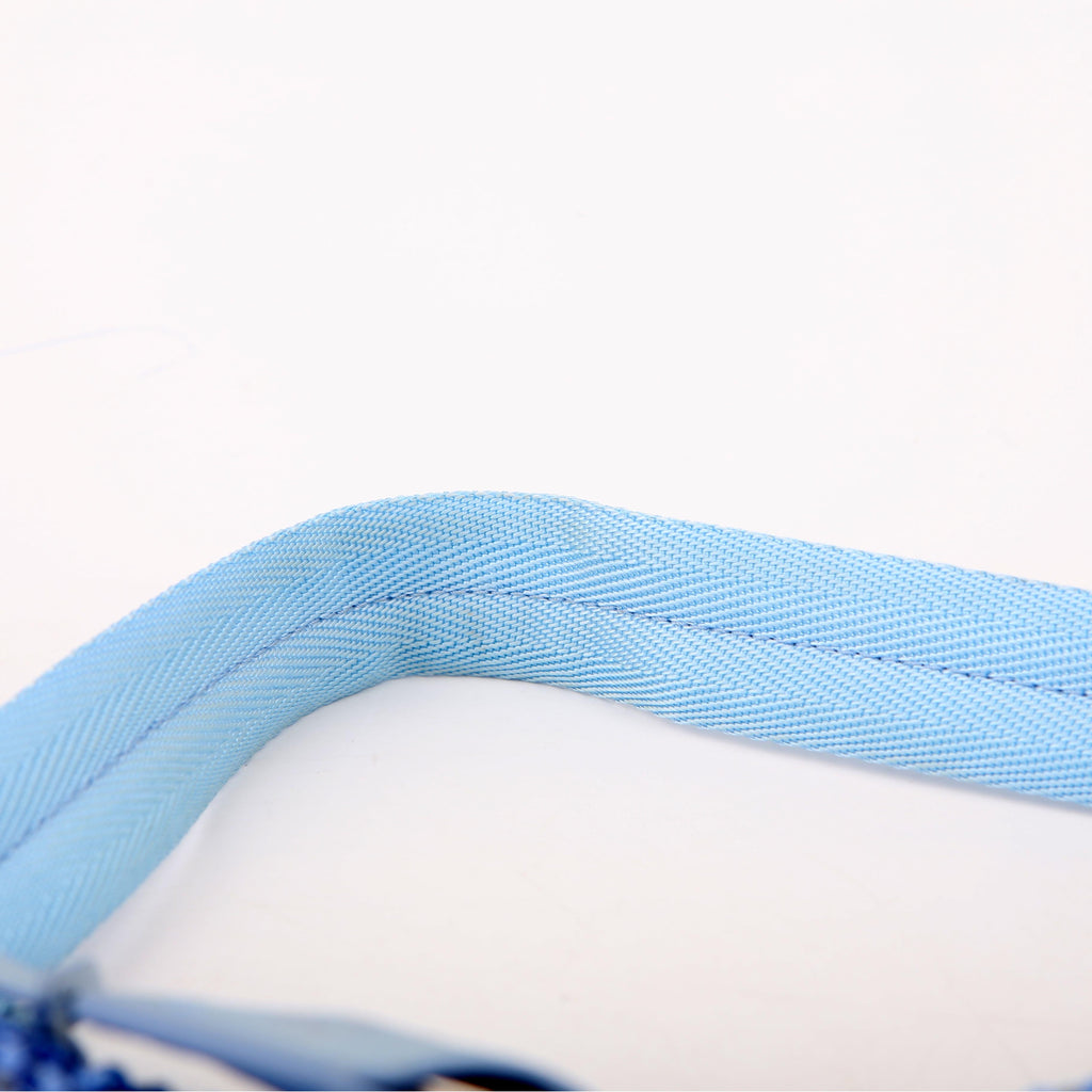Prada 1BC515 Satin Crystal Re-Edition 2000 Mini Bag Blue