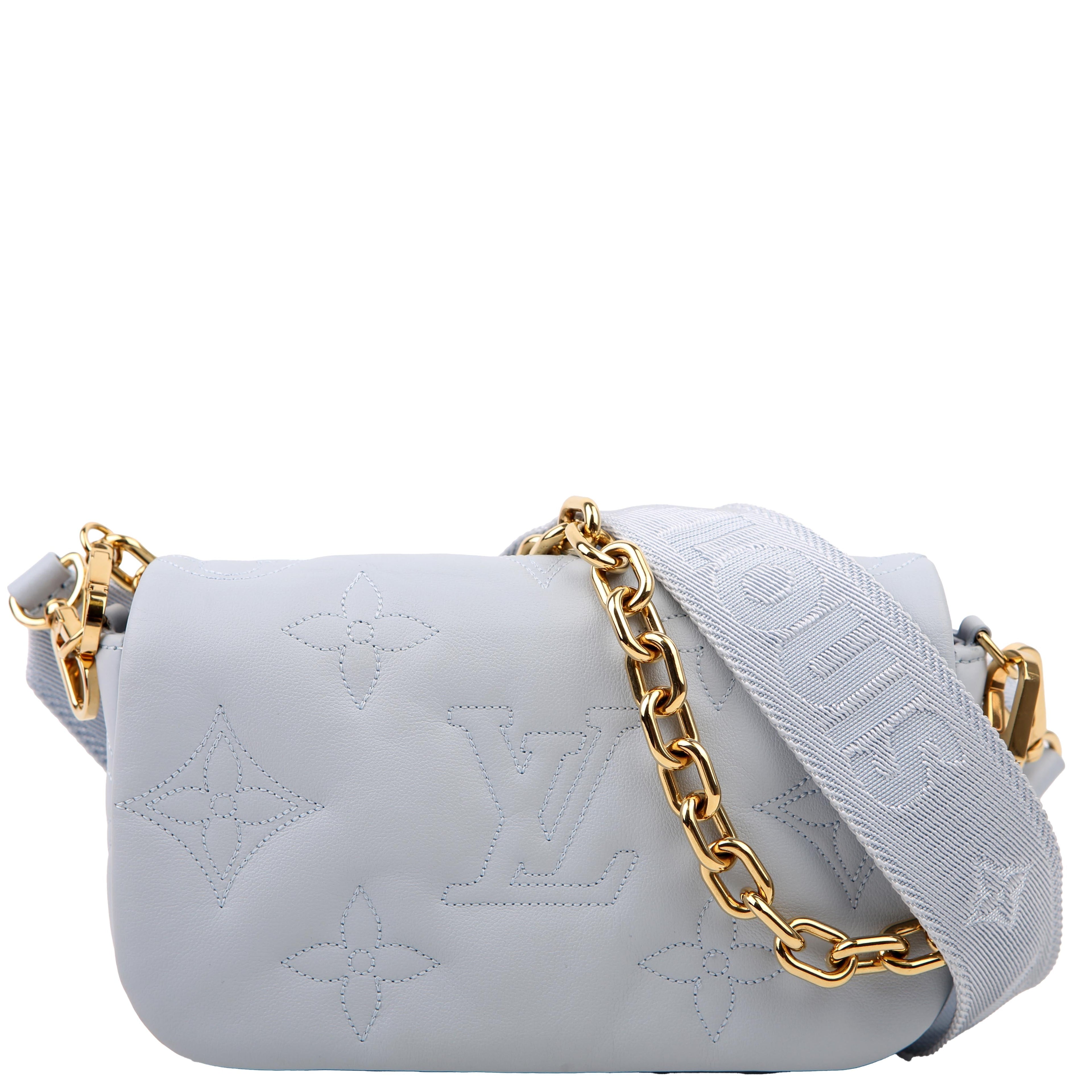 Wallet On Strap Bubblegram Blue