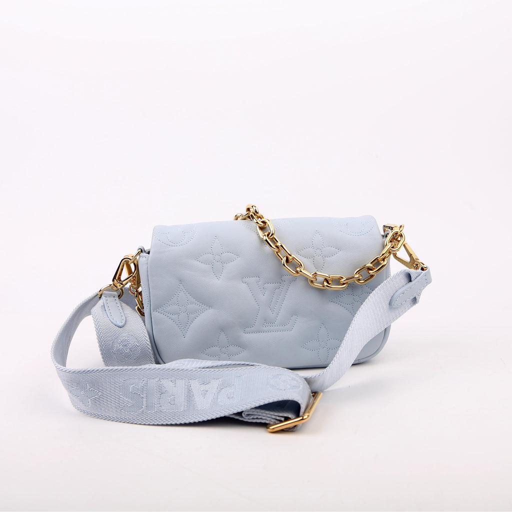 Wallet On Strap Bubblegram Blue