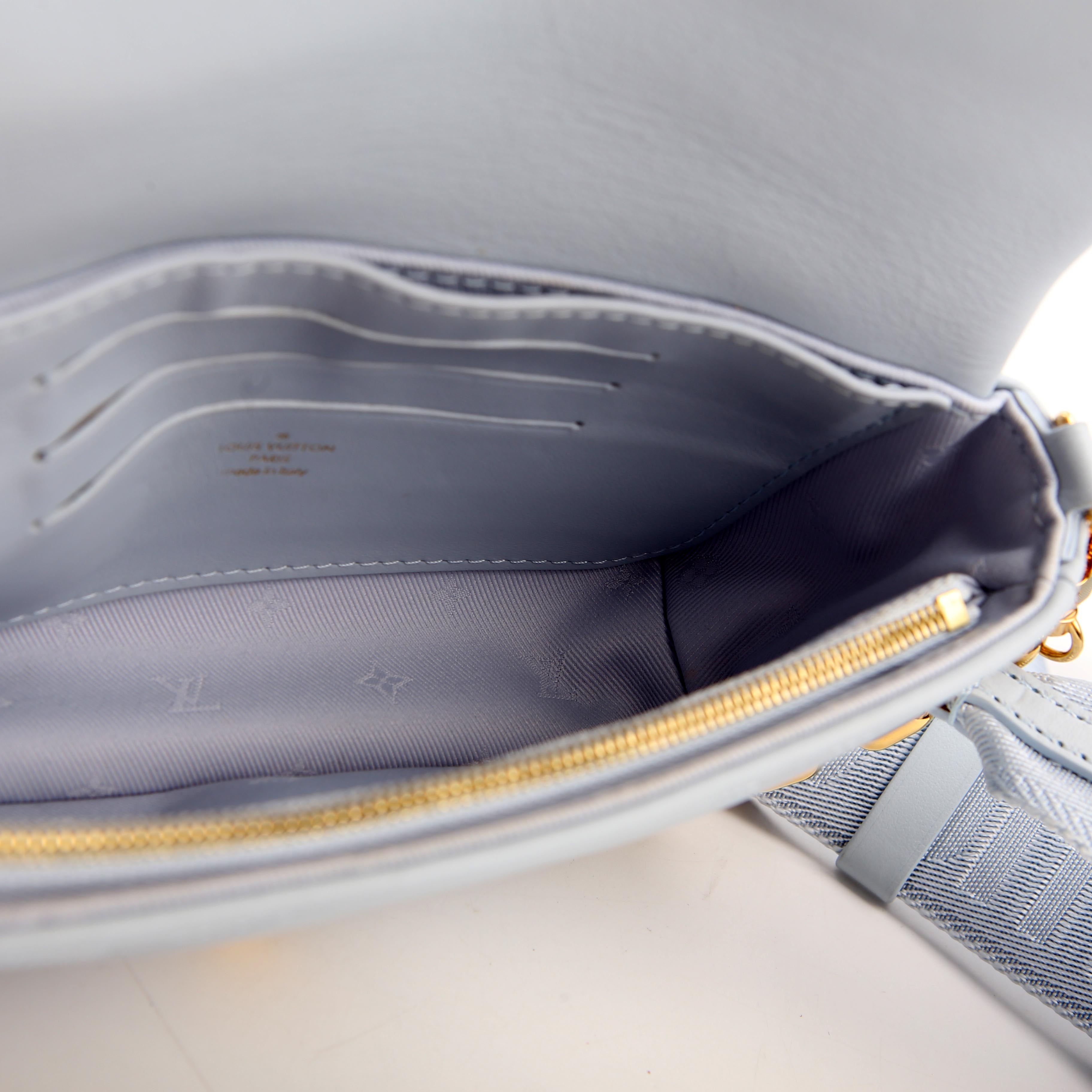 Wallet On Strap Bubblegram Blue