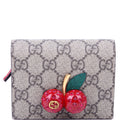 Gucci 476050 GG Supreme Cherries Card Case