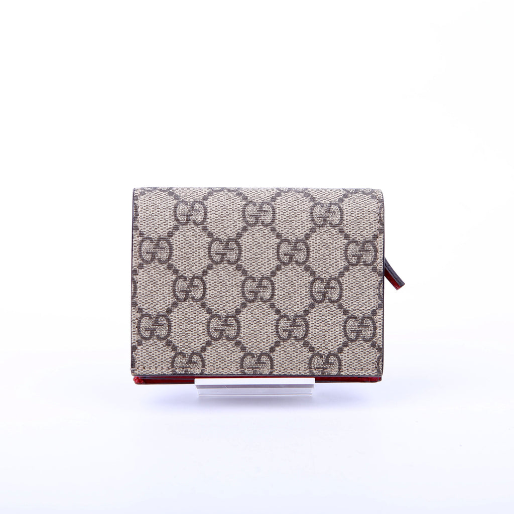 Gucci 476050 GG Supreme Cherries Card Case