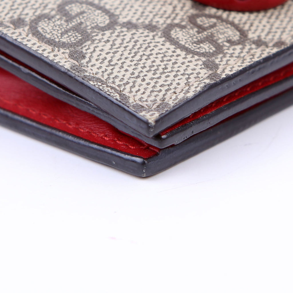 Gucci 476050 GG Supreme Cherries Card Case