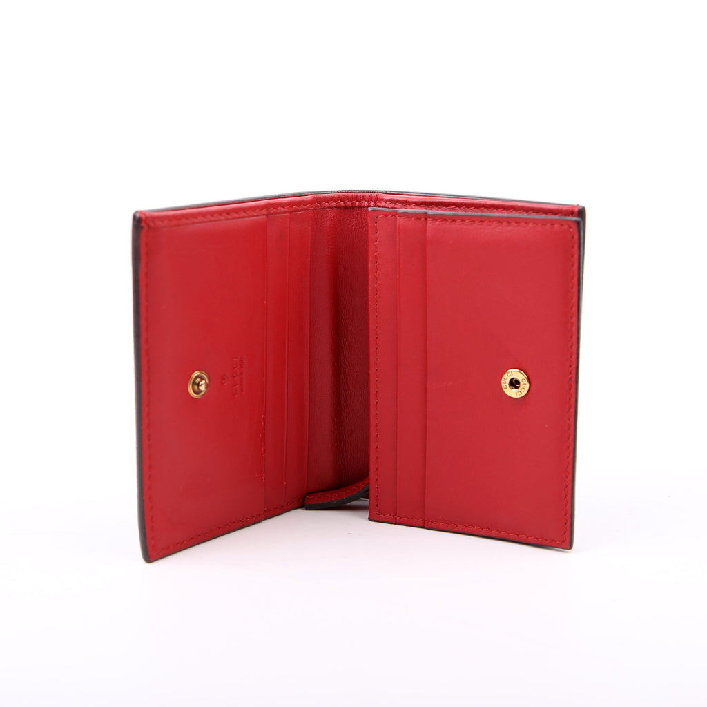 Gucci 476050 GG Supreme Cherries Card Case
