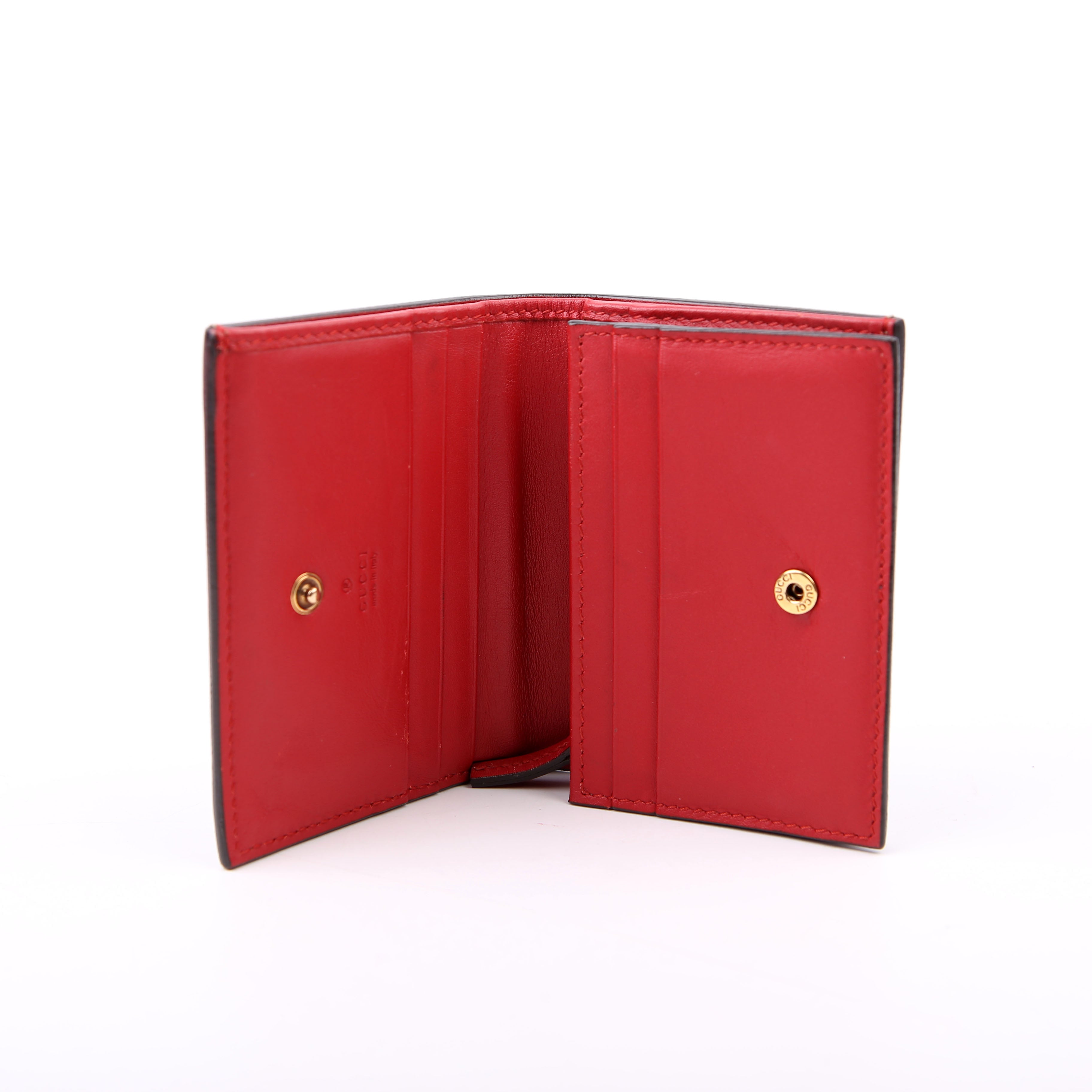 Gucci 476050 GG Supreme Cherries Card Case